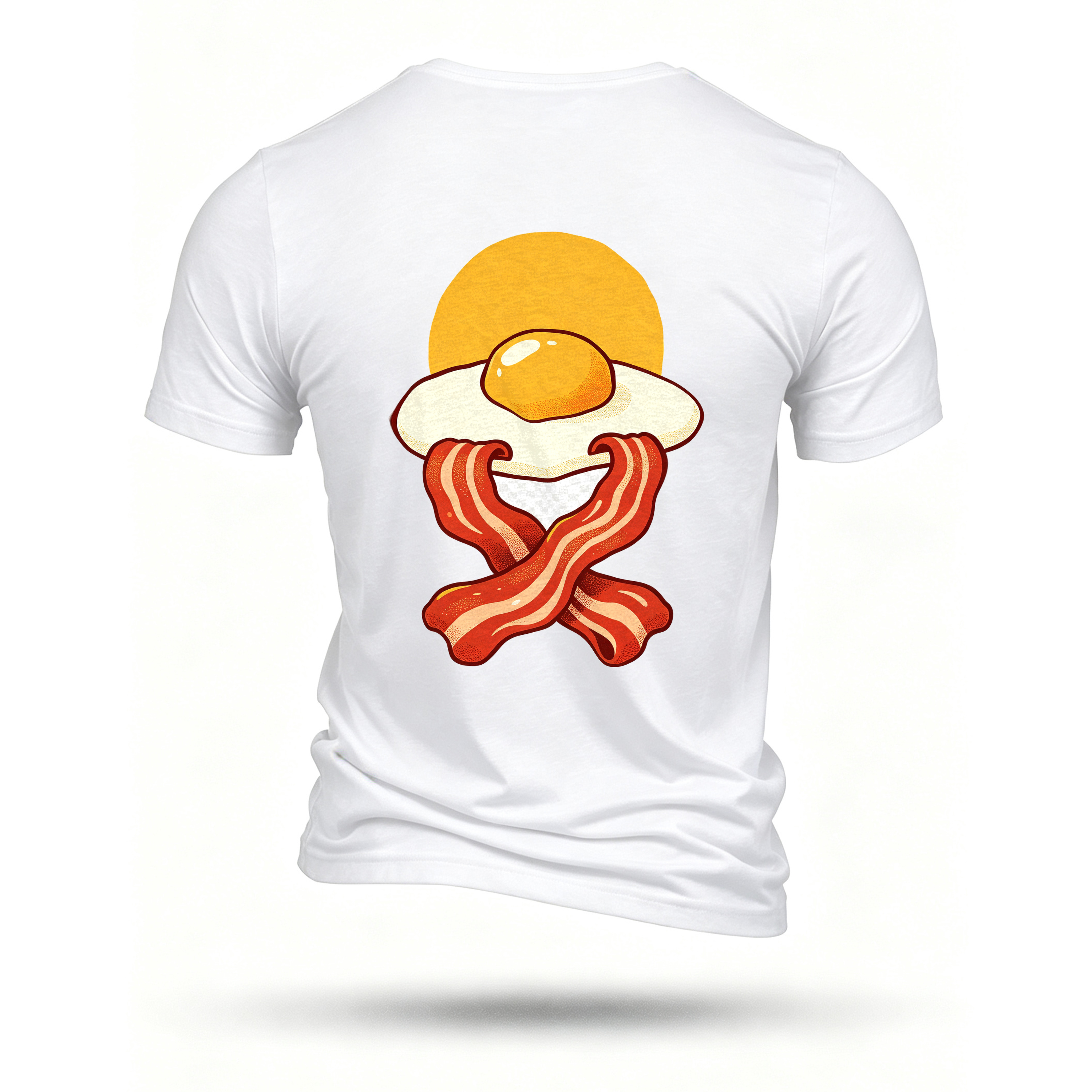 White T-shirt, back print