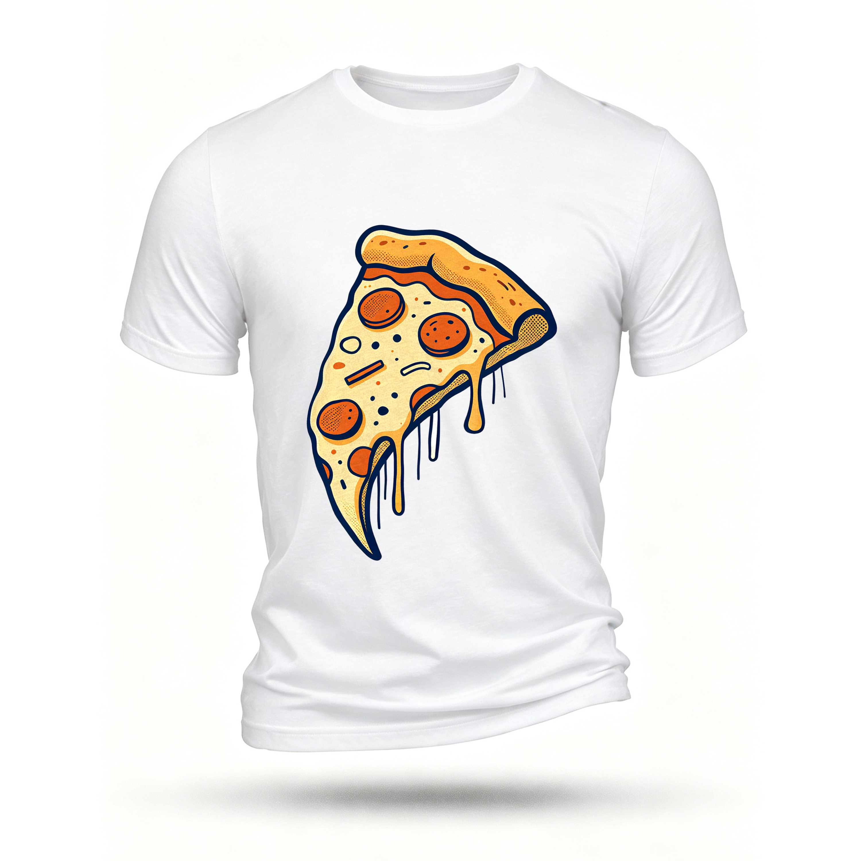 White T-shirt, front print