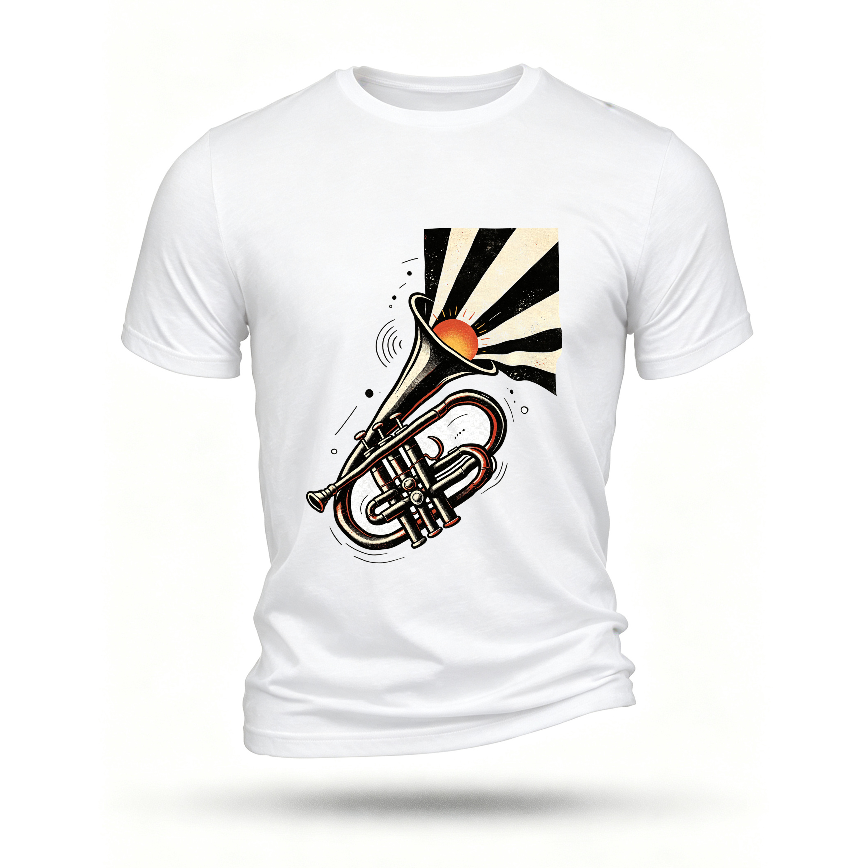 White T-shirt, front print
