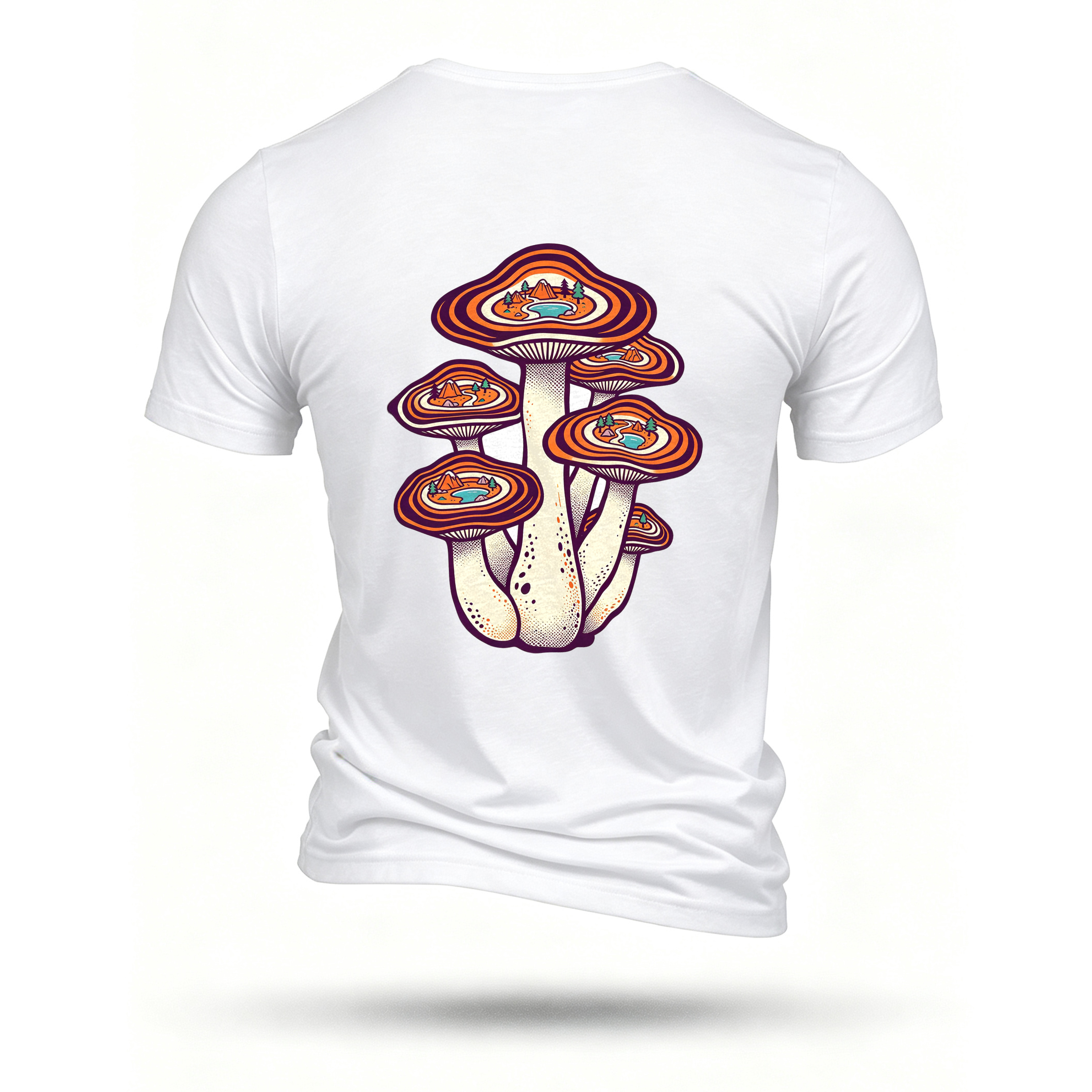 White T-shirt, back print