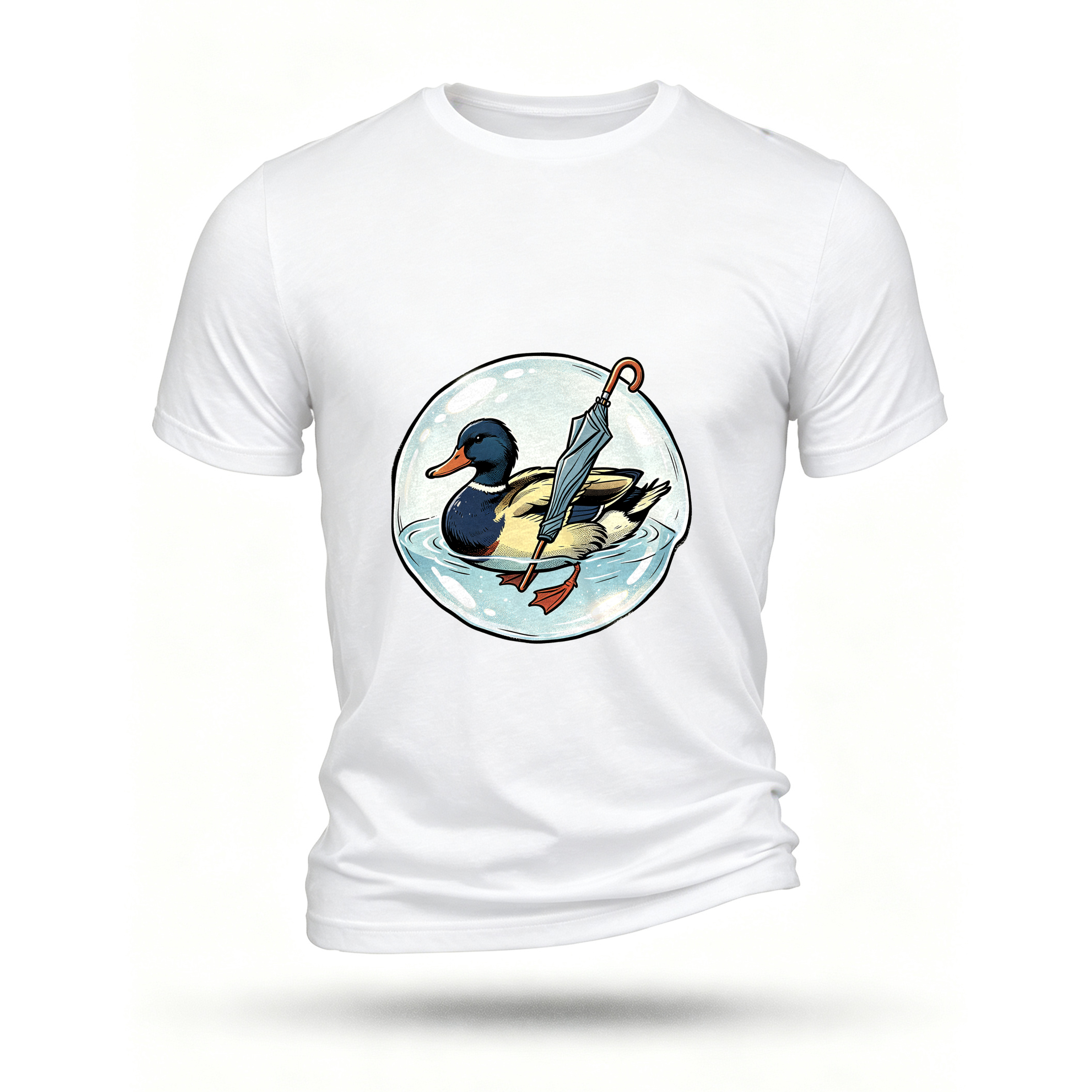 White T-shirt, front print