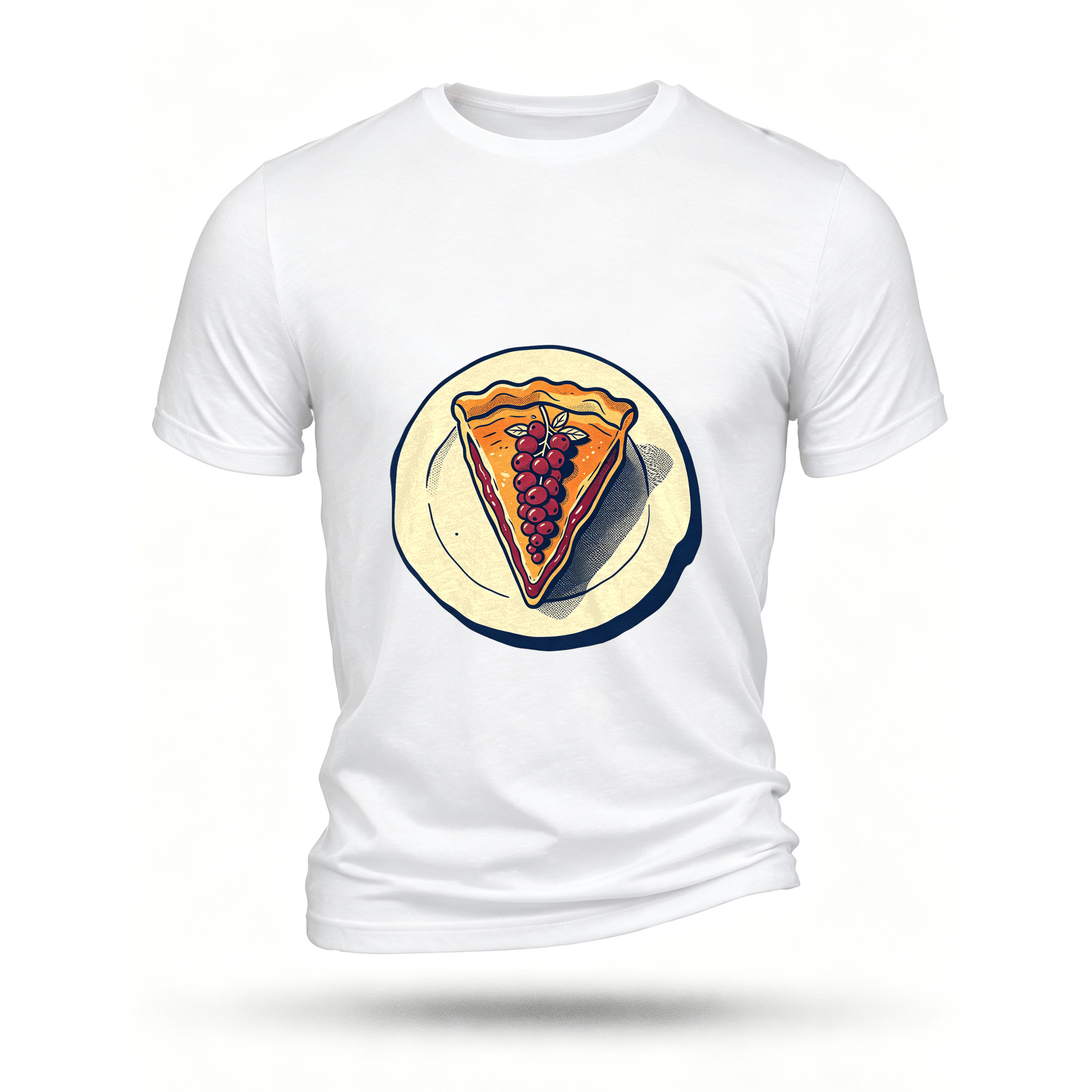 White T-shirt, front print