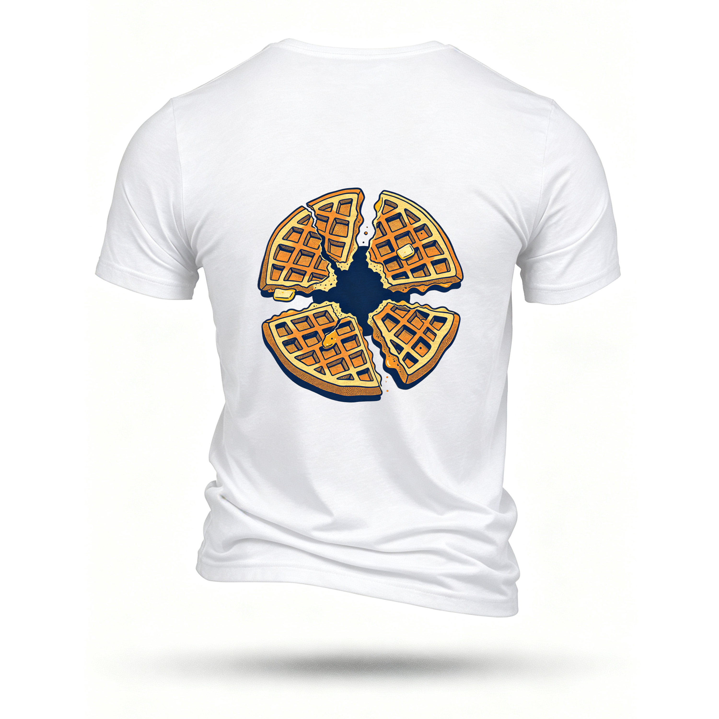 White T-shirt, back print