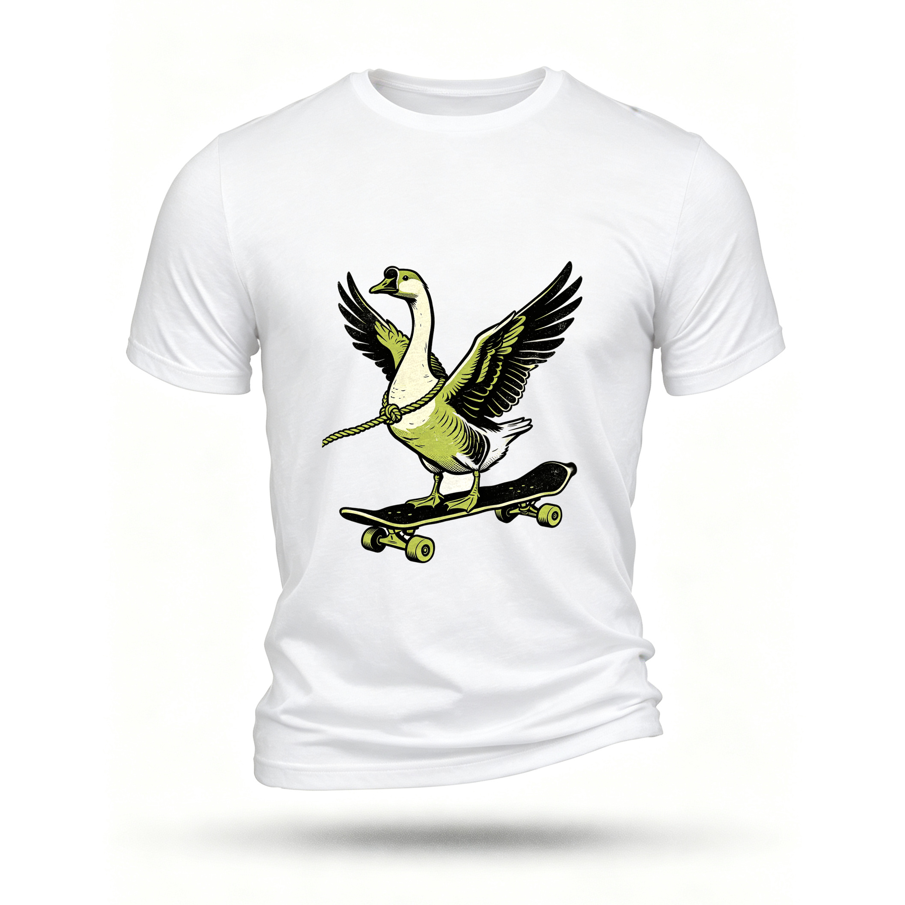 White T-shirt, front print