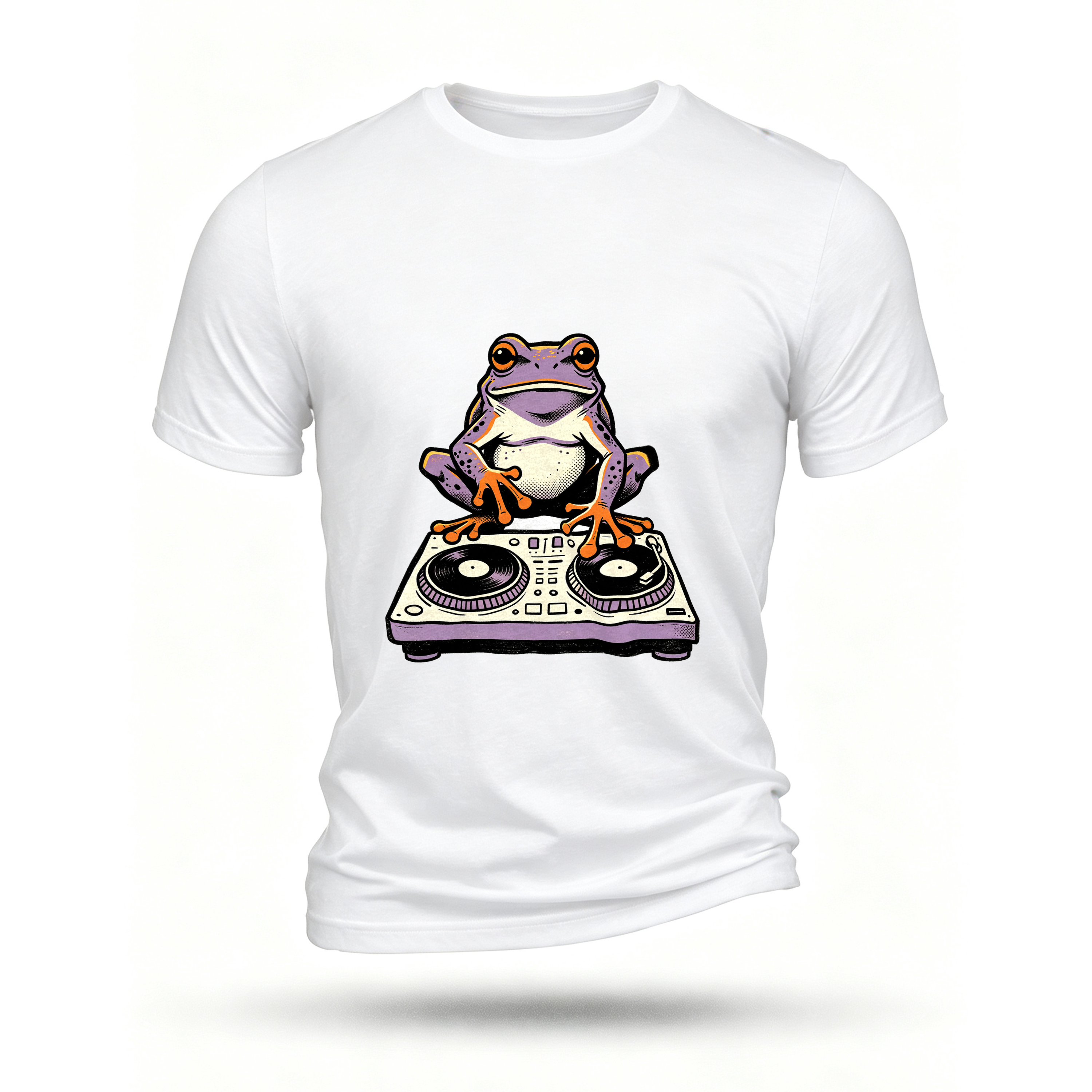 White T-shirt, front print