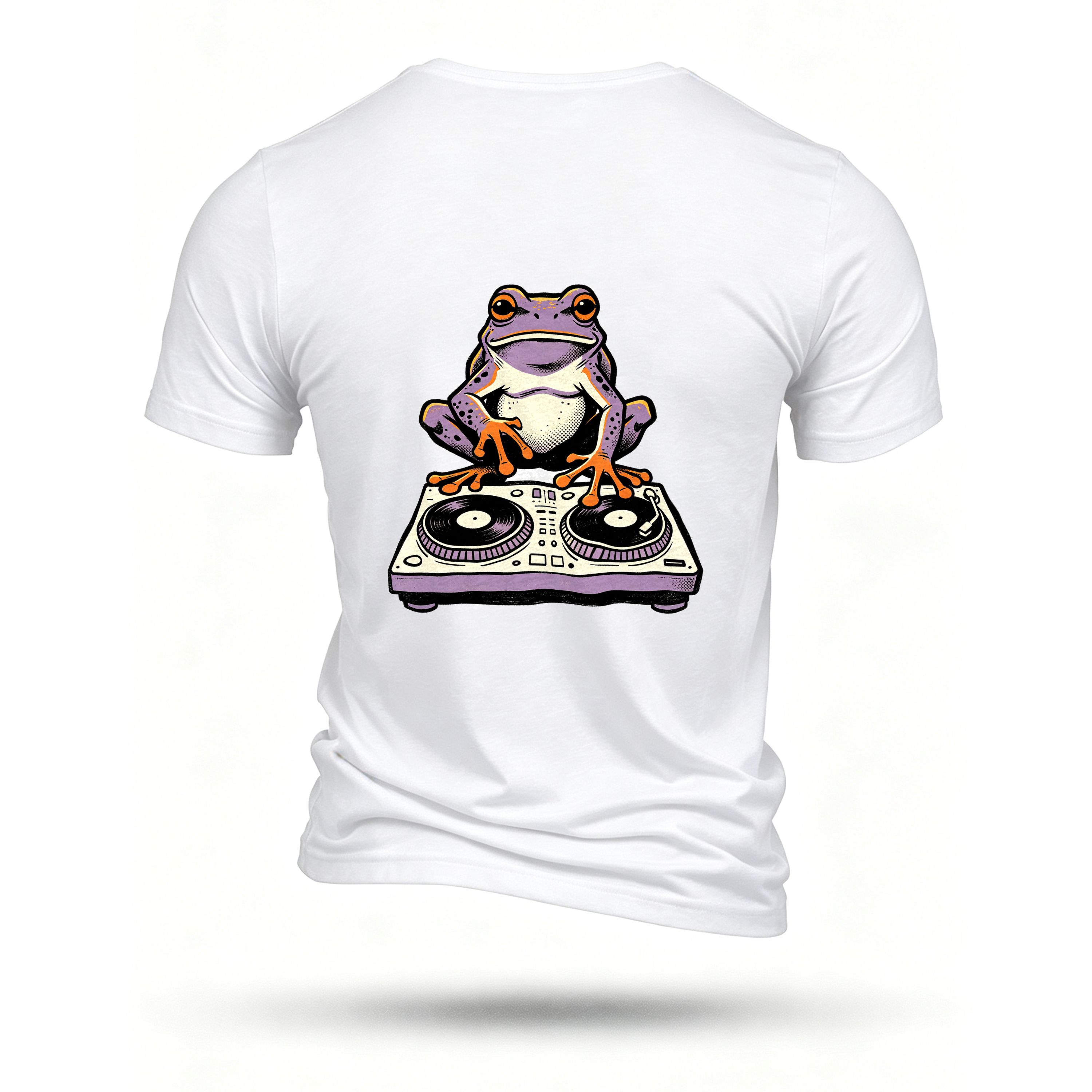 White T-shirt, back print