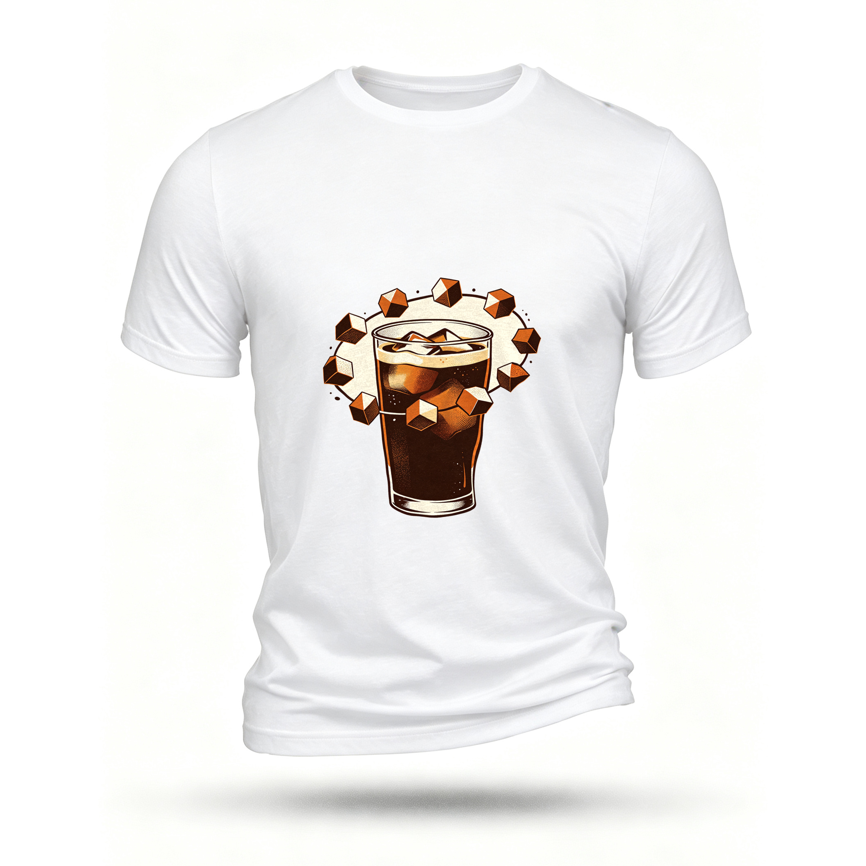 White T-shirt, front print