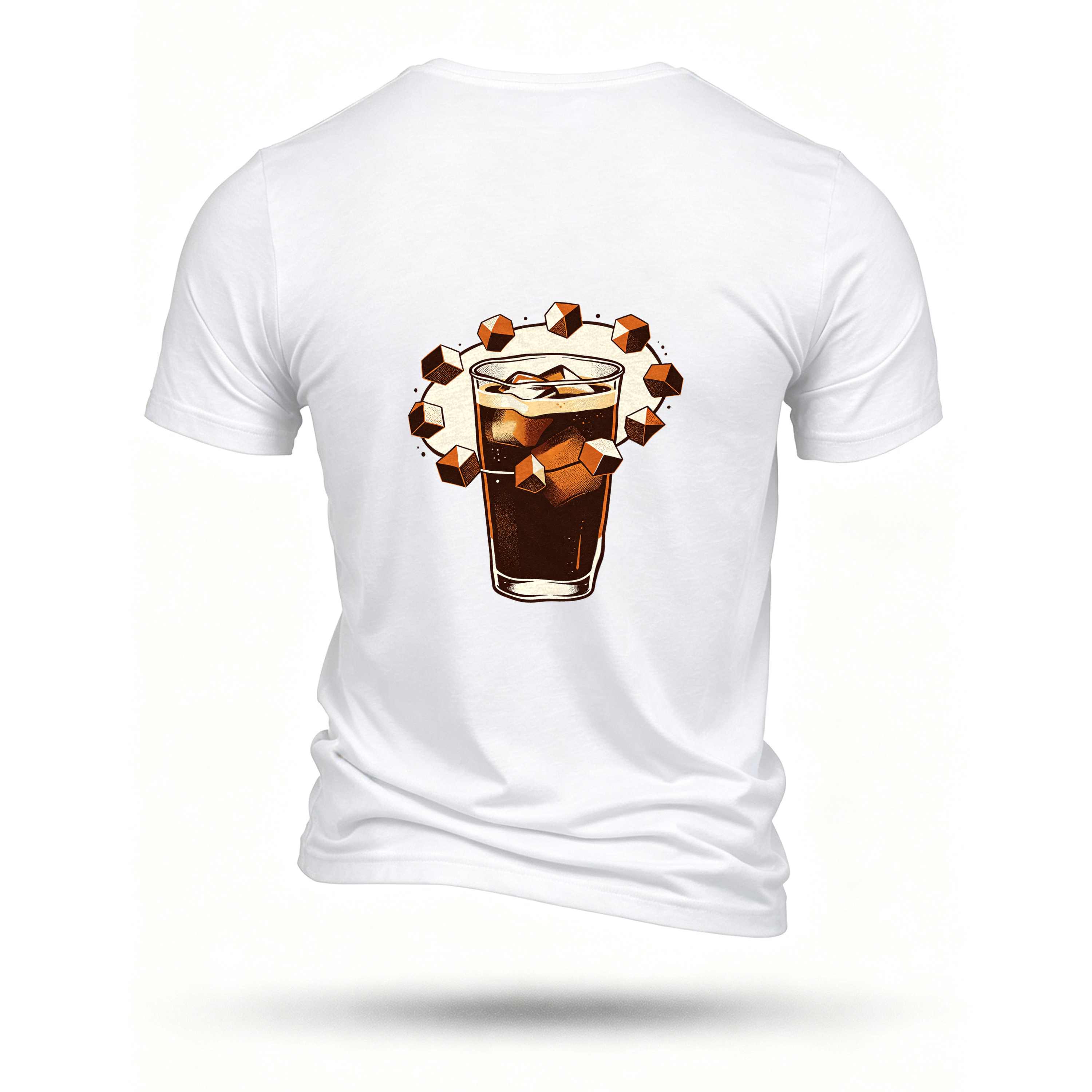 White T-shirt, back print