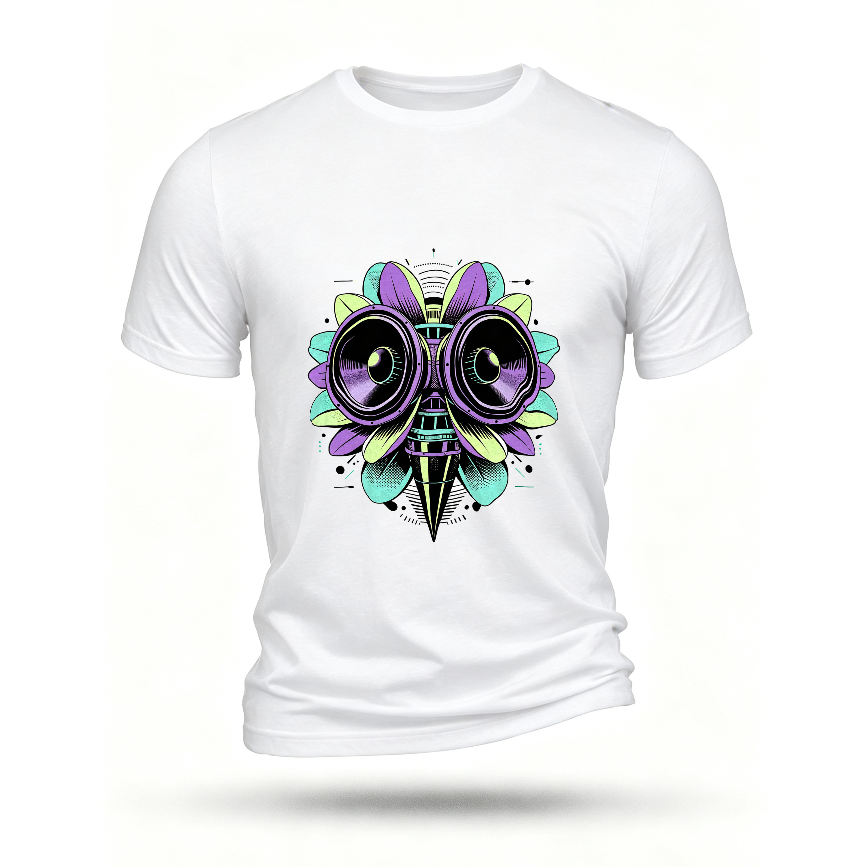 White T-shirt, front print