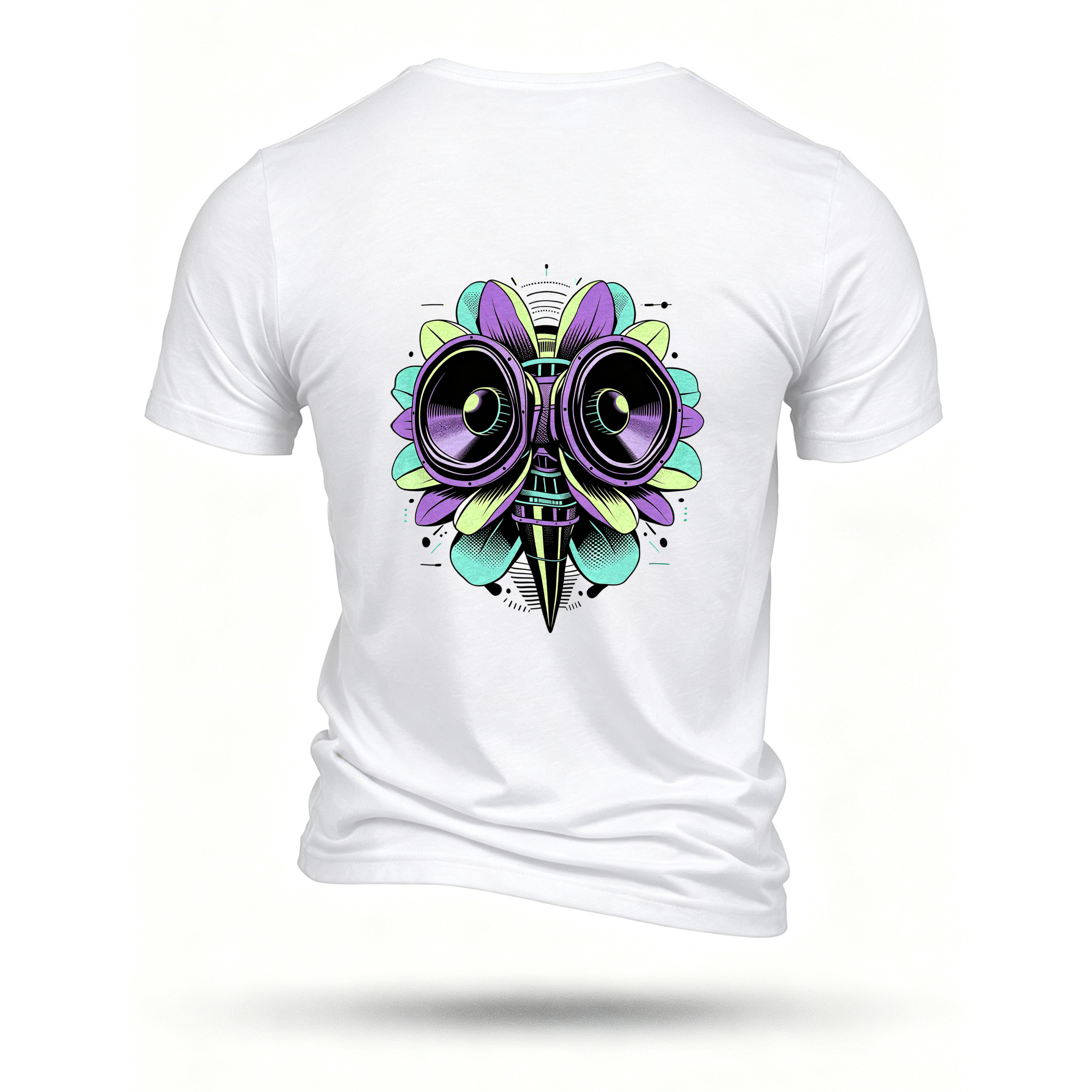 White T-shirt, back print