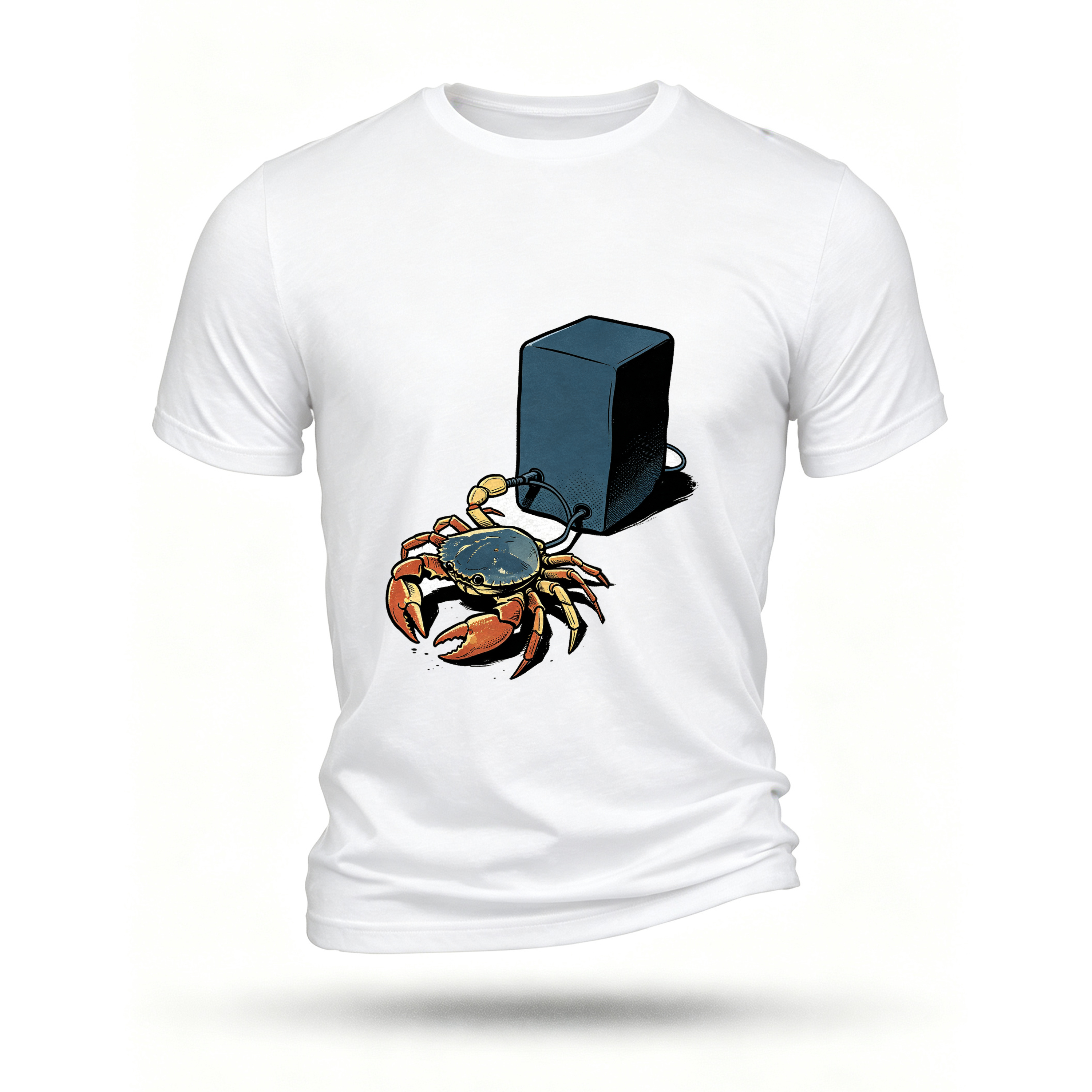 White T-shirt, front print