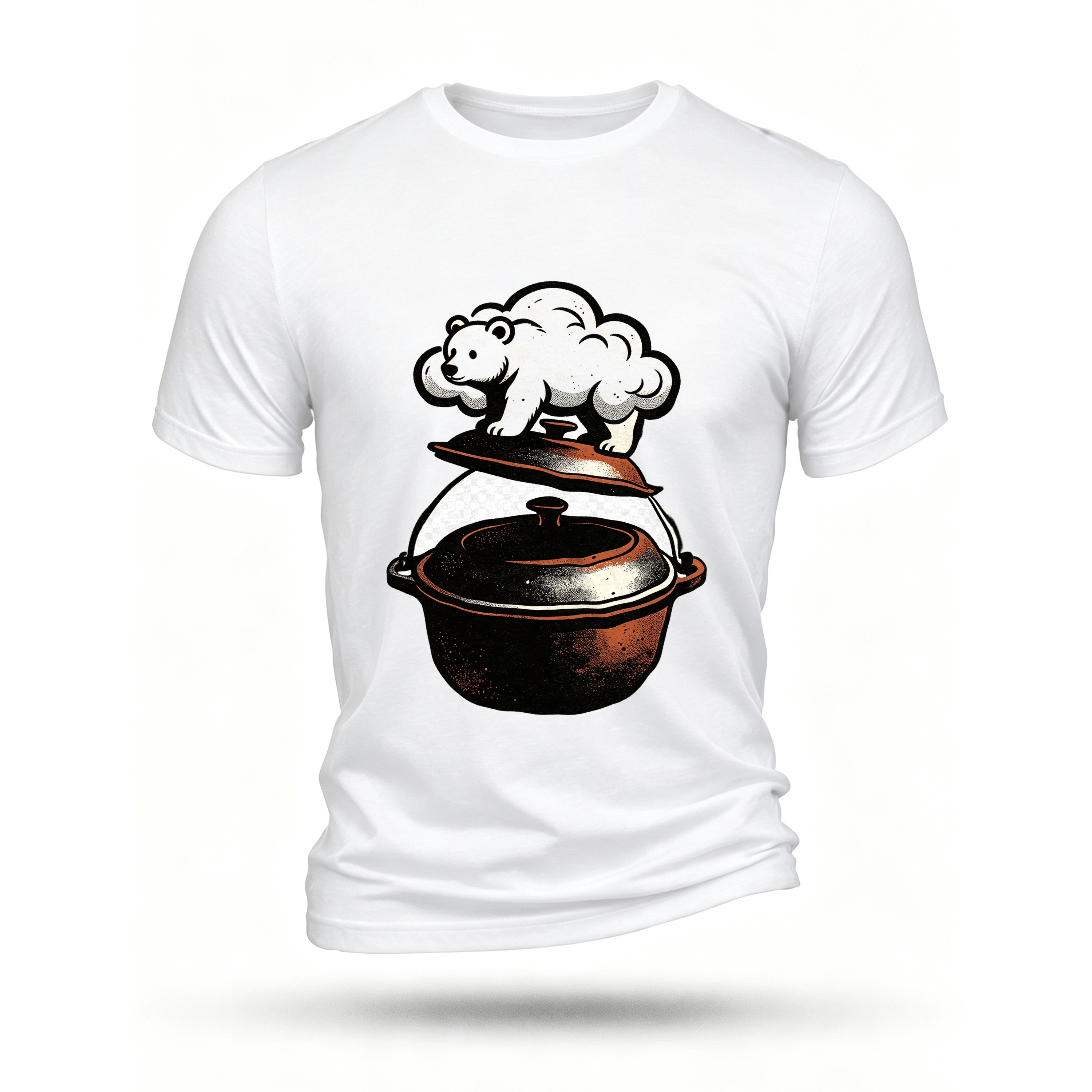 White T-shirt, front print