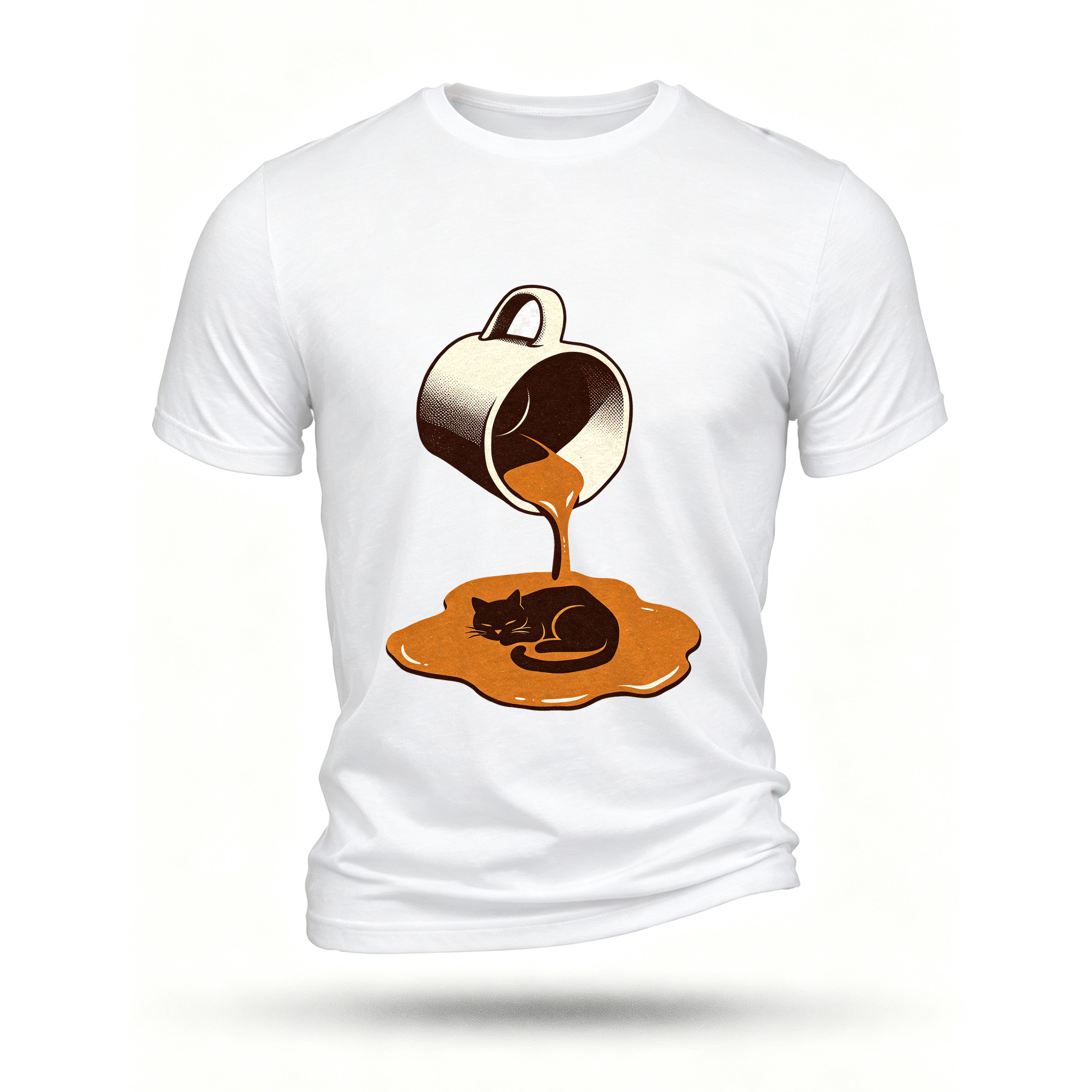 White T-shirt, front print