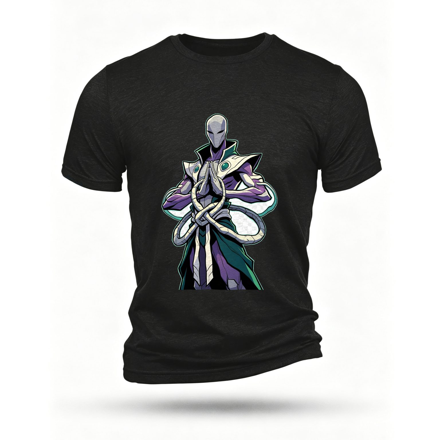 Black T-shirt, front print