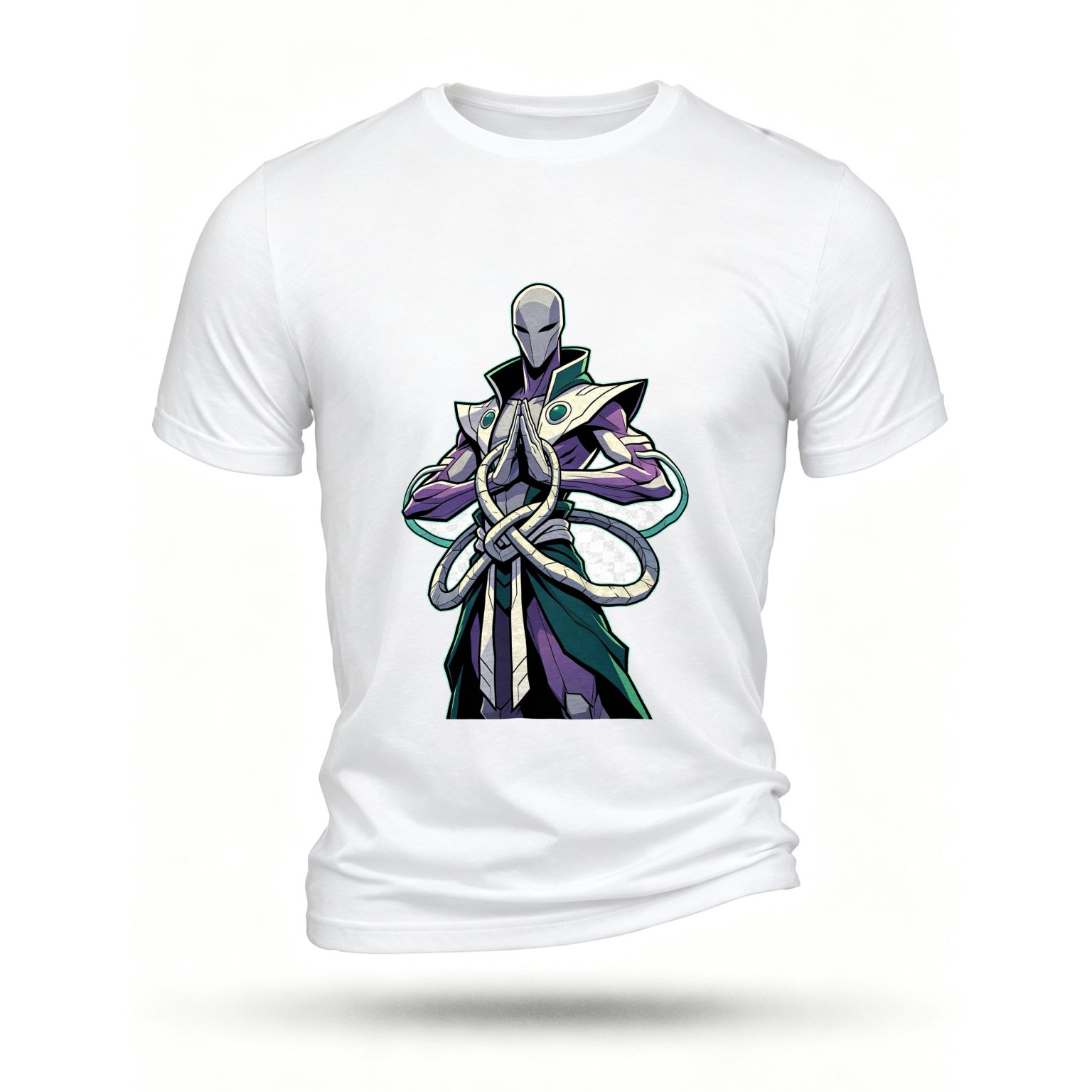 White T-shirt, front print