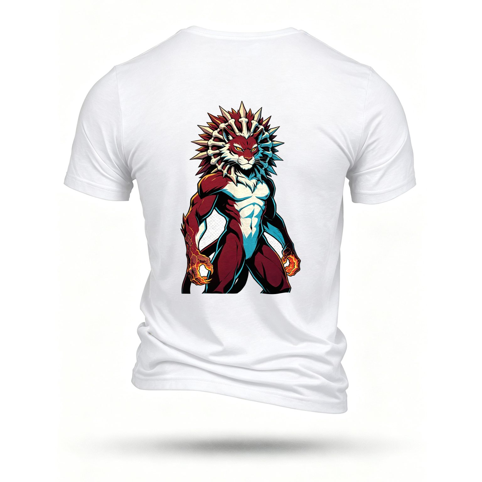 White T-shirt, back print