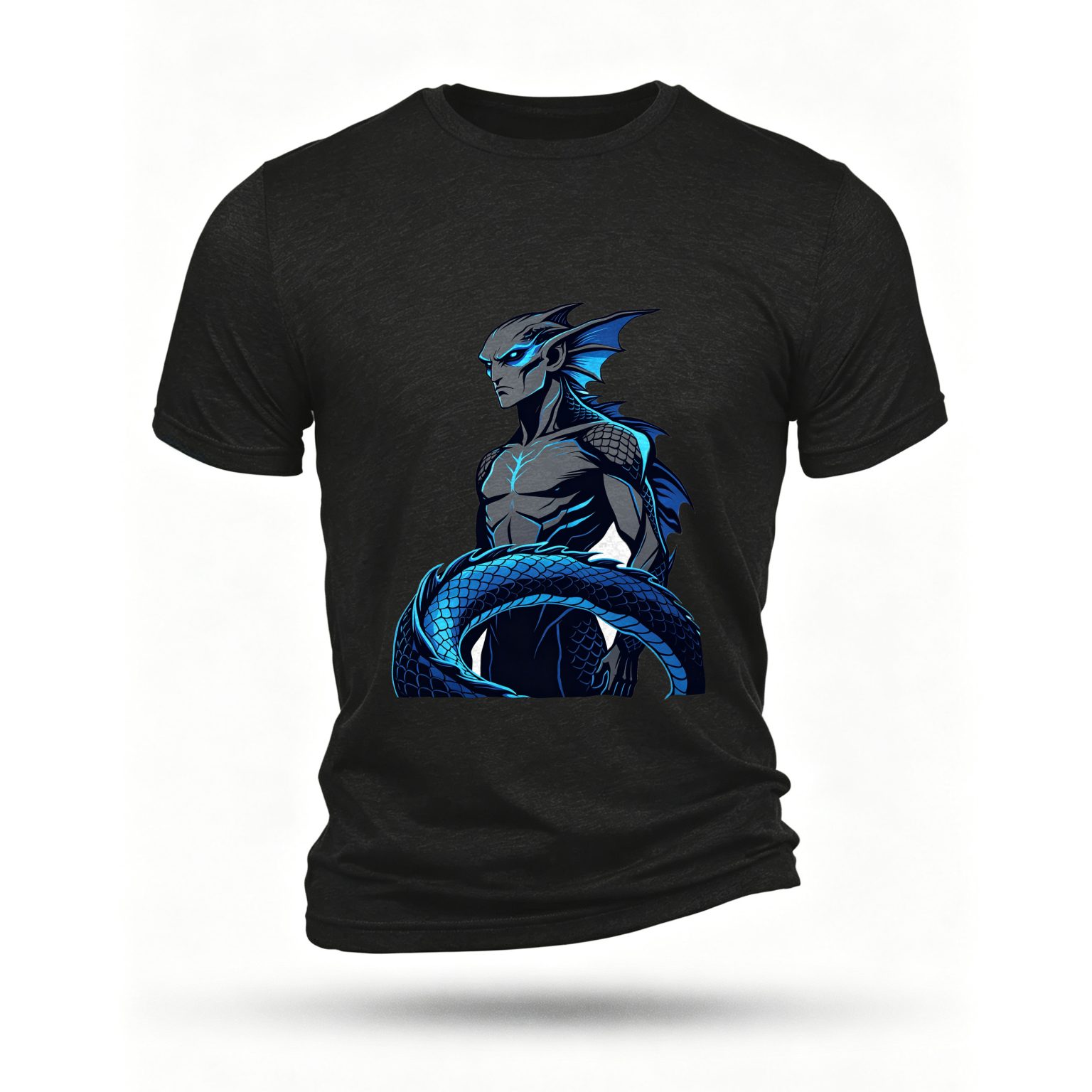 Black T-shirt, front print