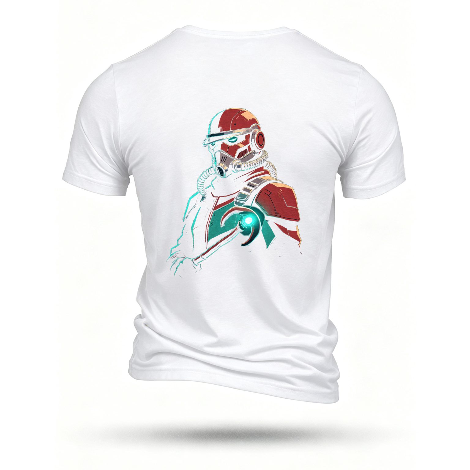 White T-shirt, back print