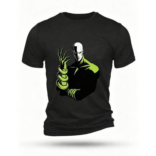 Black T-shirt, front print