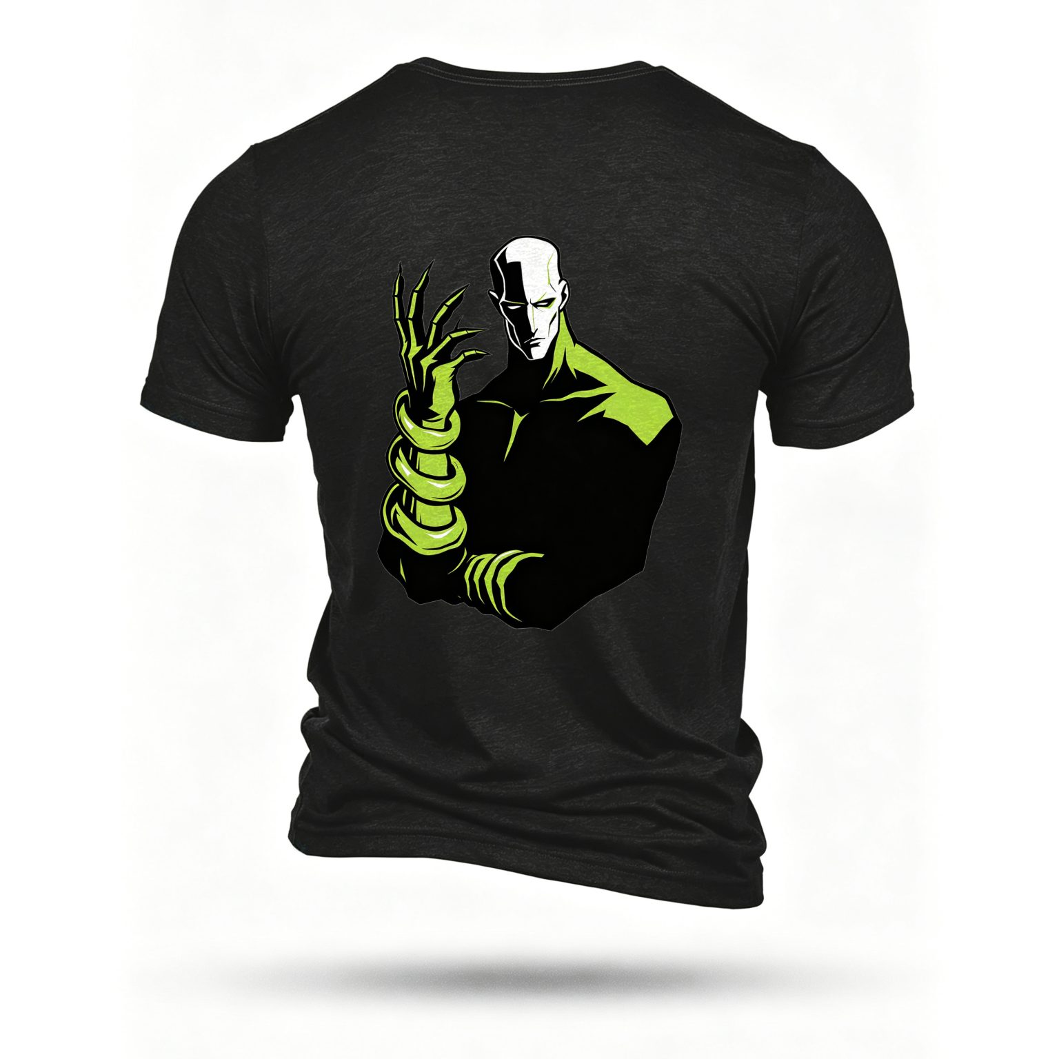 Black T-shirt, back print