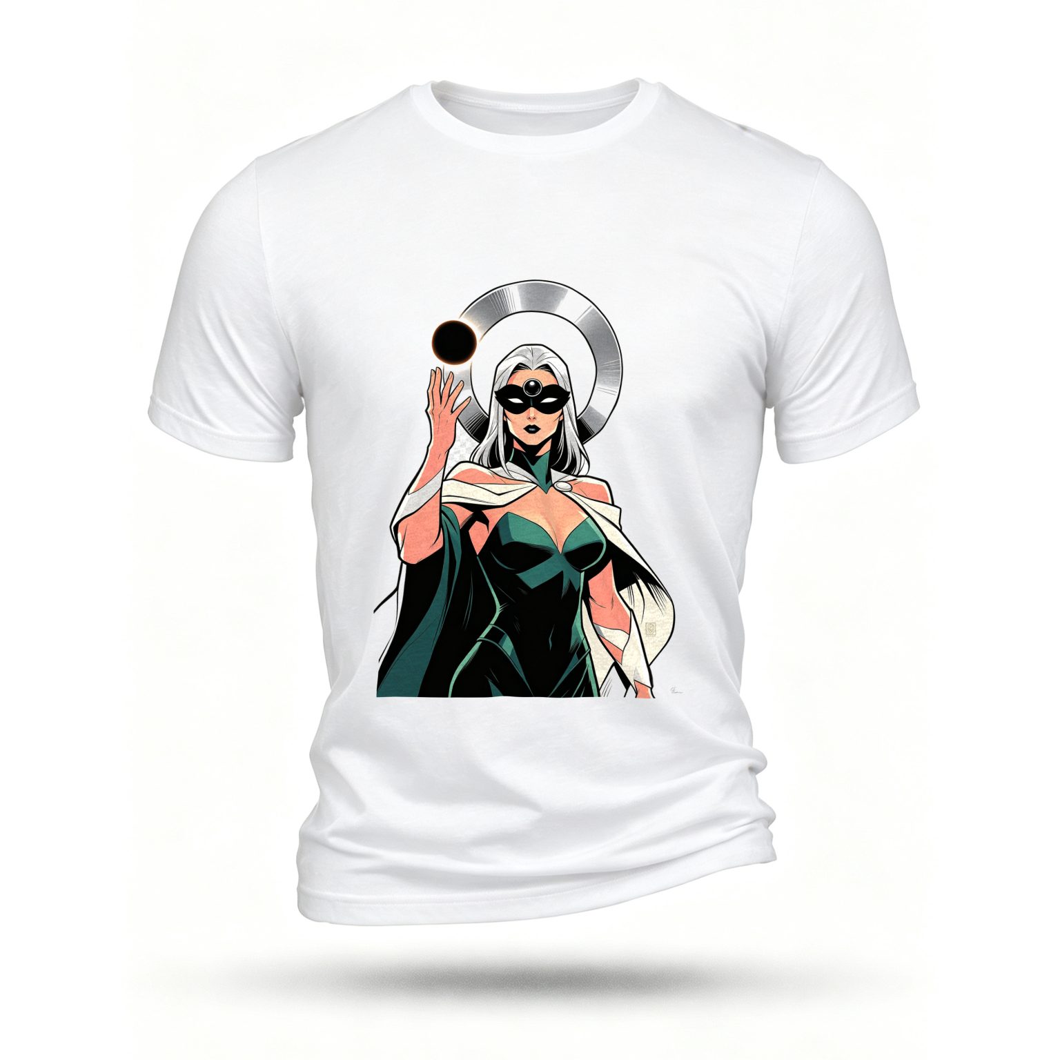 White T-shirt, front print