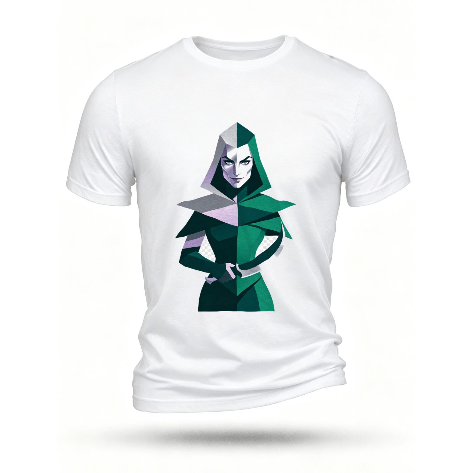 White T-shirt, front print
