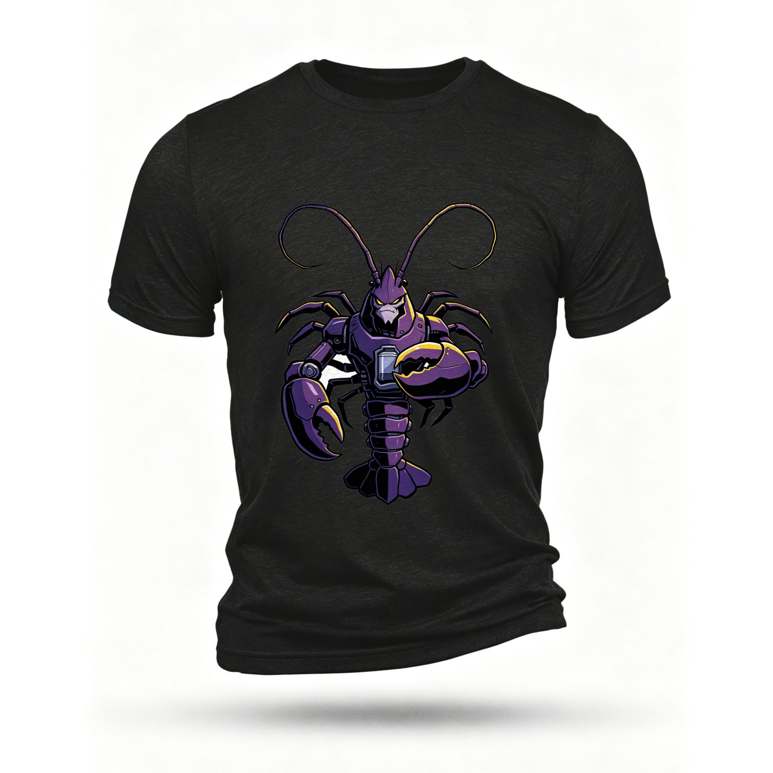 Black T-shirt, front print