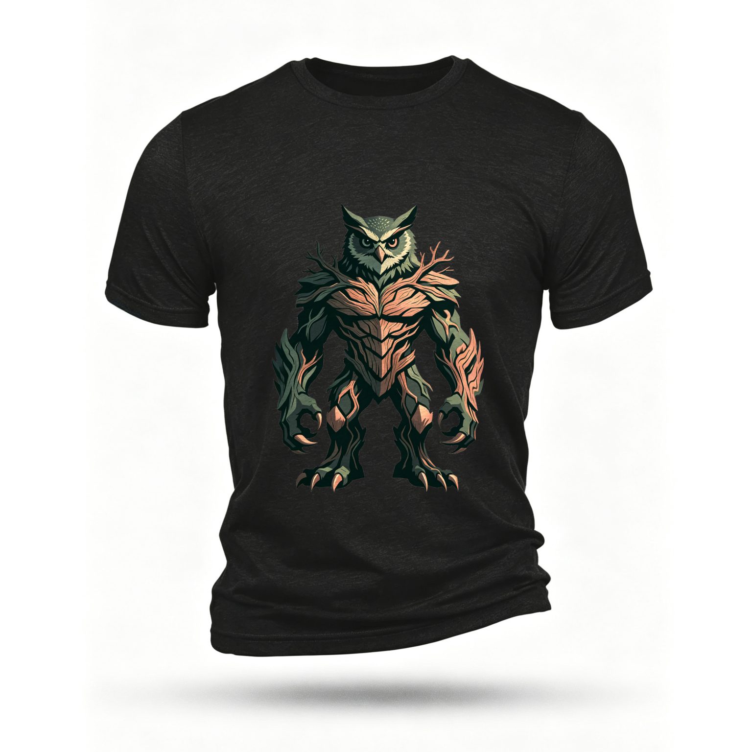 Black T-shirt, front print