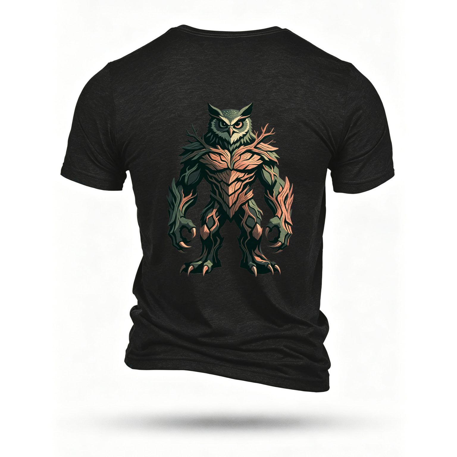 Black T-shirt, back print