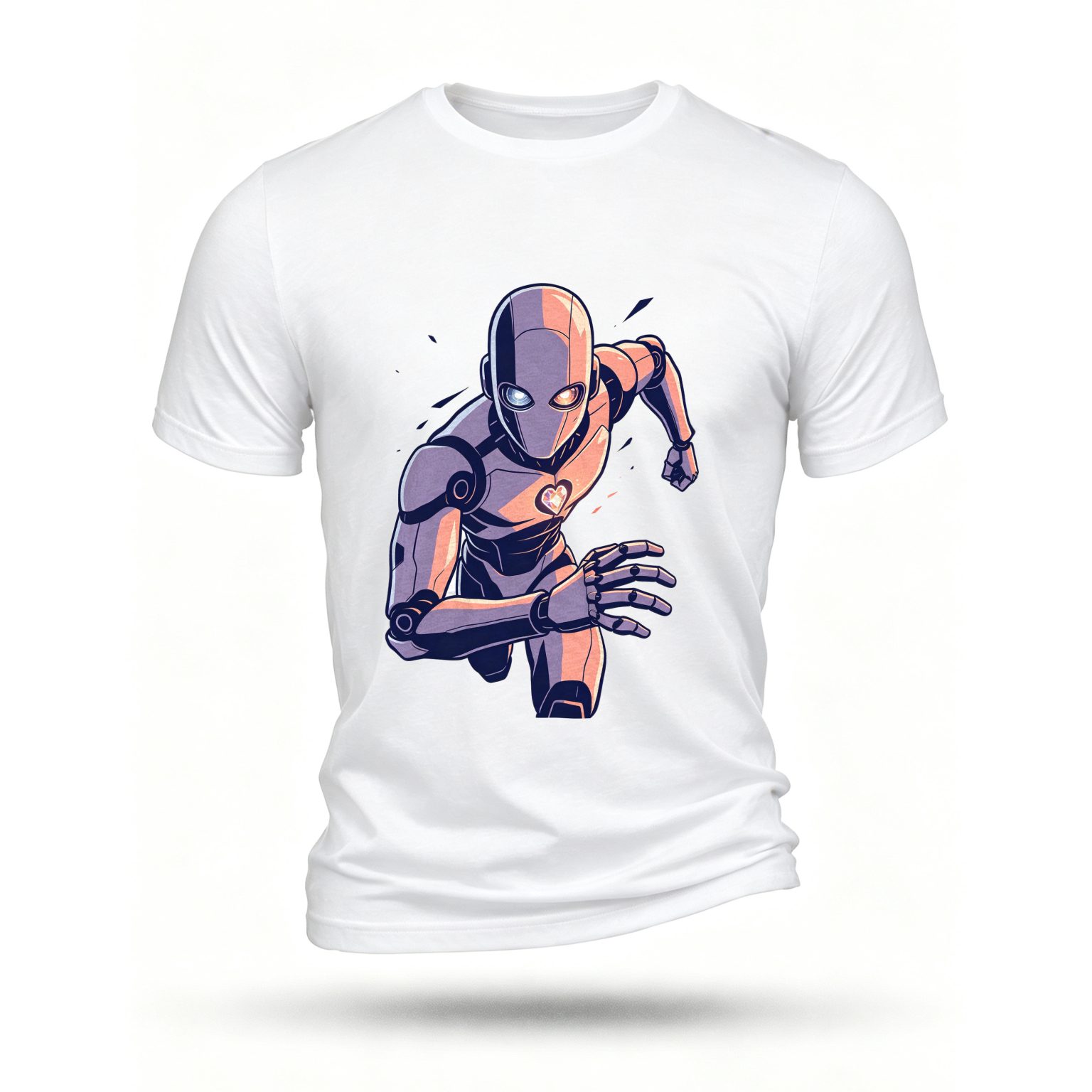 White T-shirt, front print