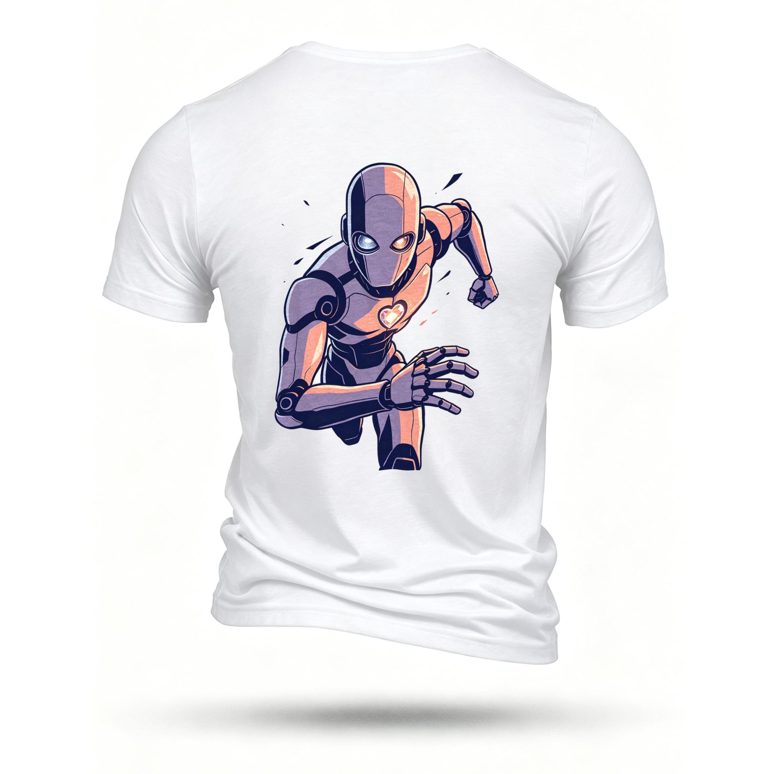White T-shirt, back print