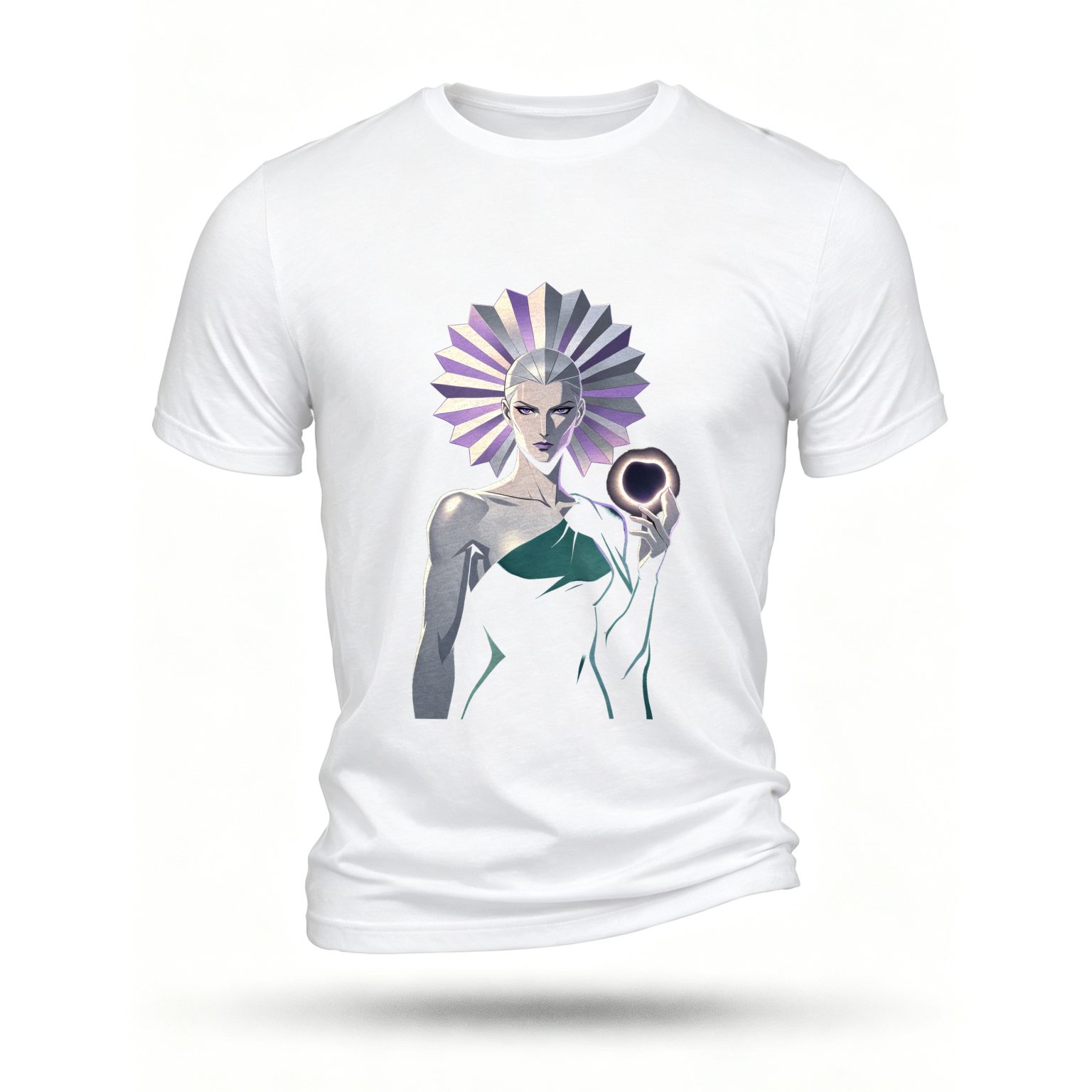 White T-shirt, front print