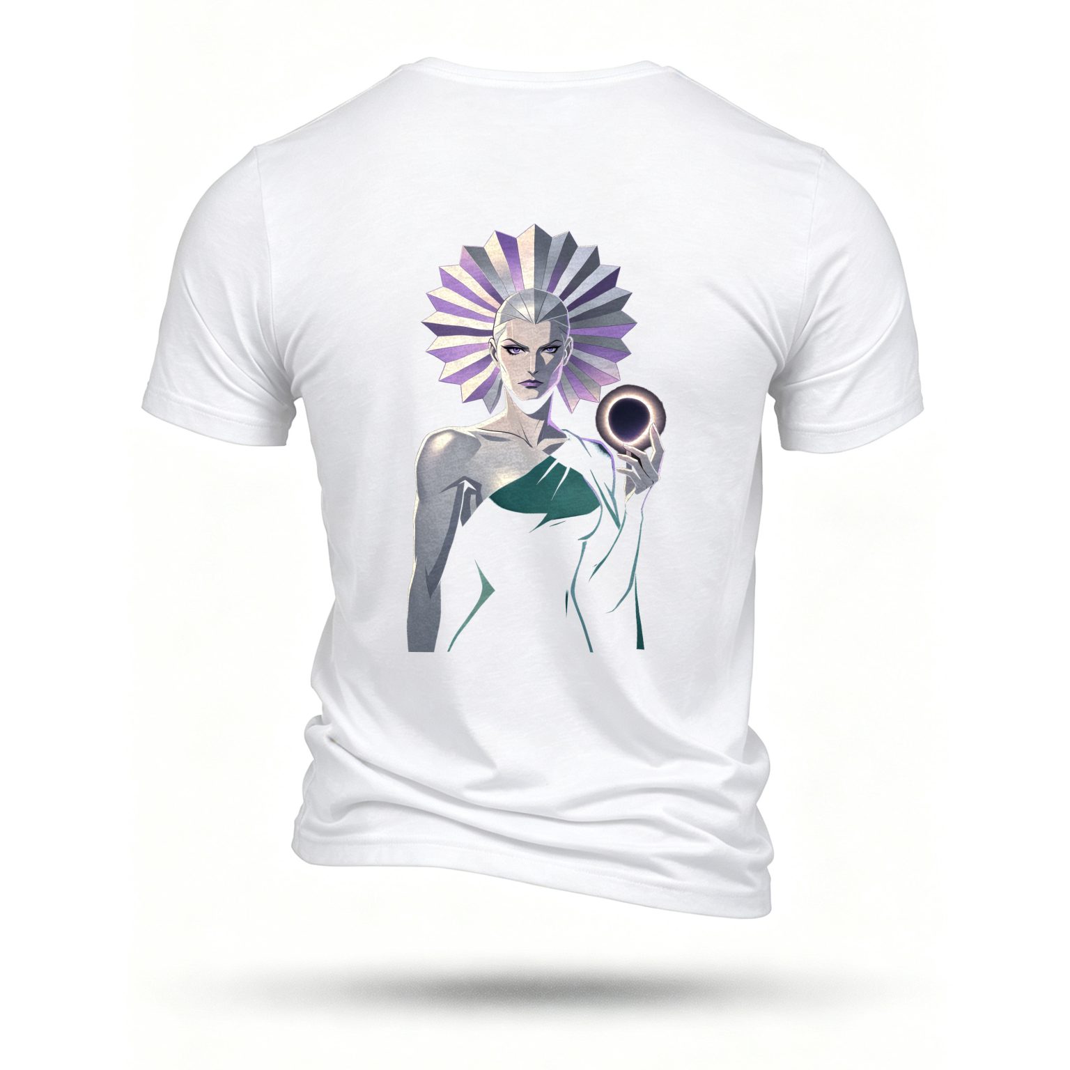 White T-shirt, back print