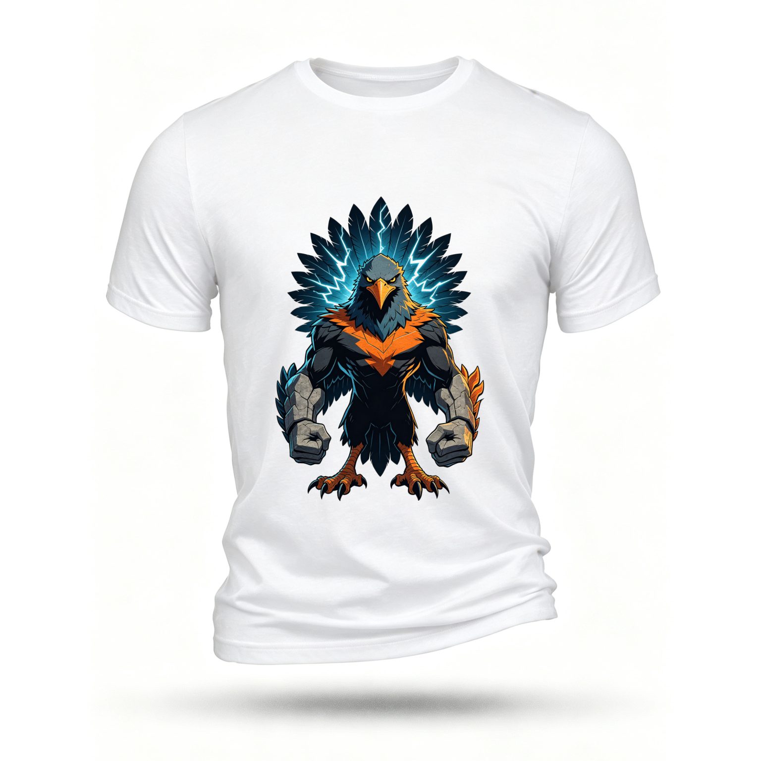 White T-shirt, front print