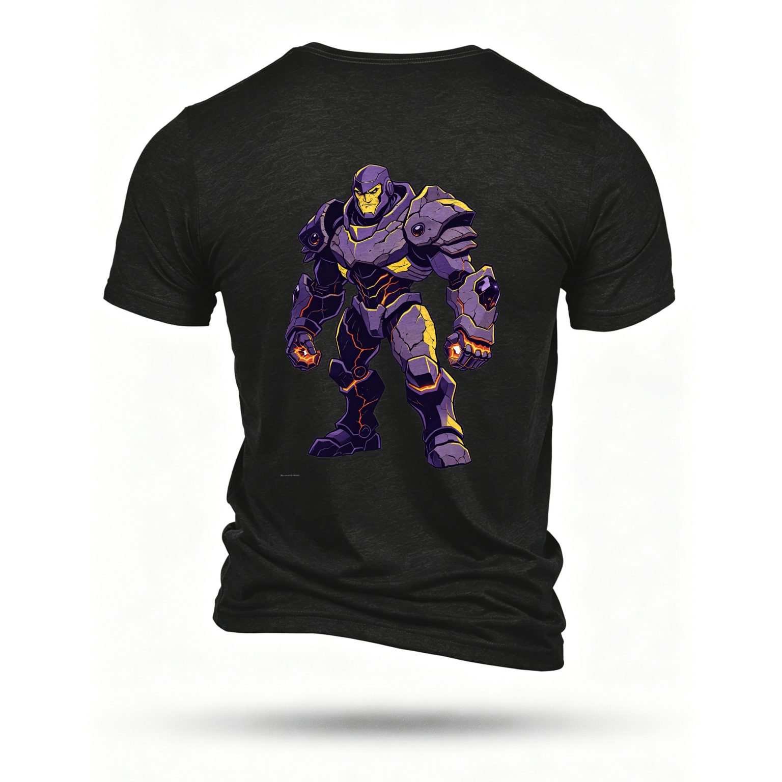 Black T-shirt, back print