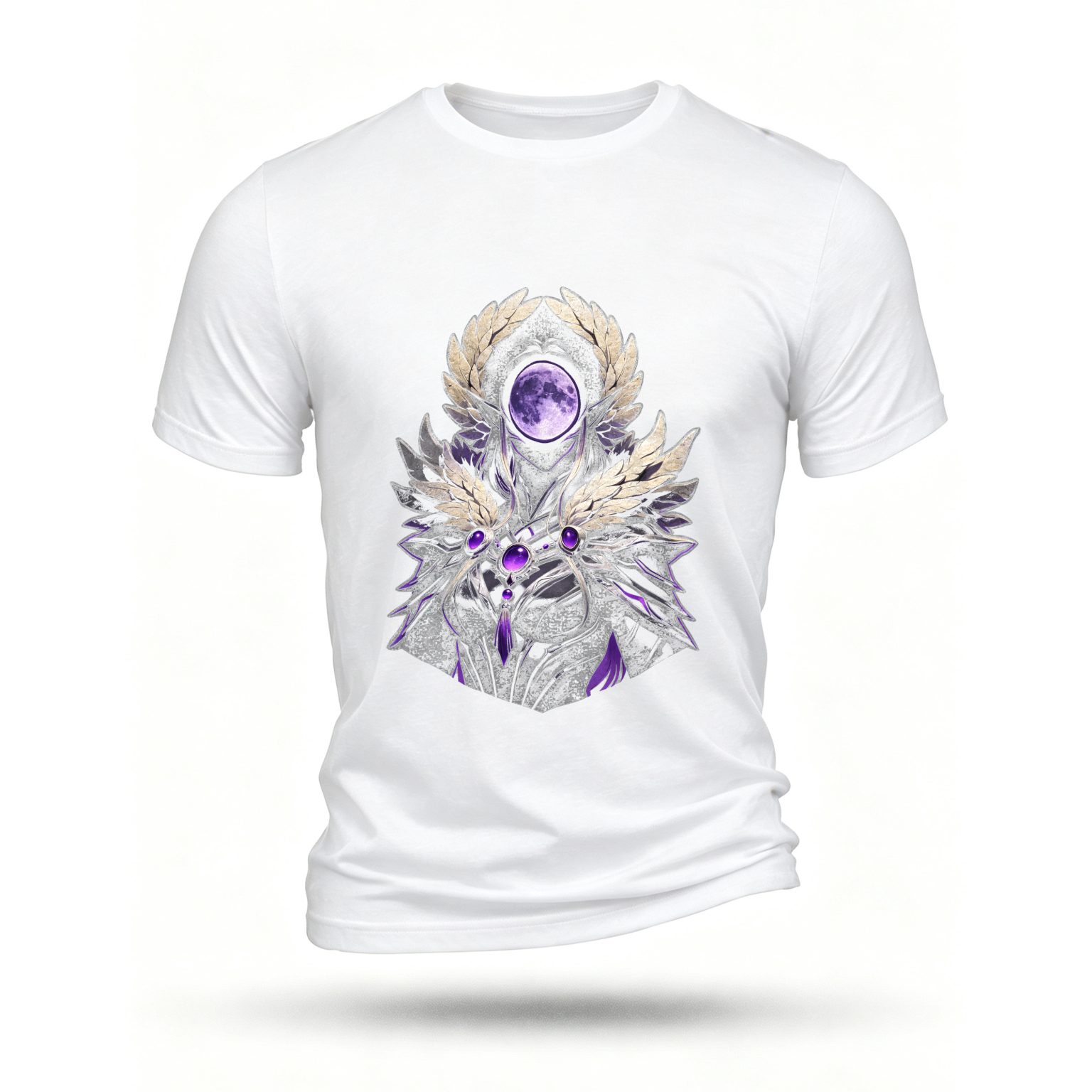 White T-shirt, front print