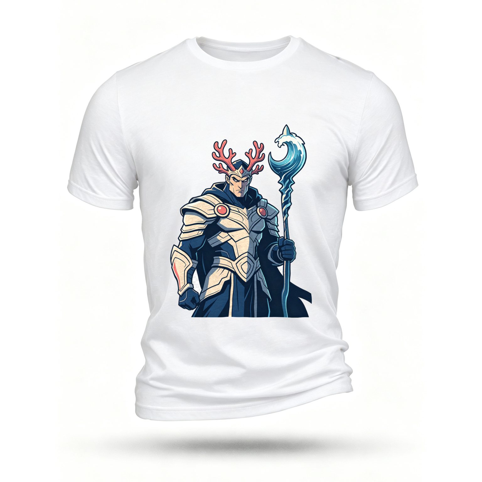 White T-shirt, front print