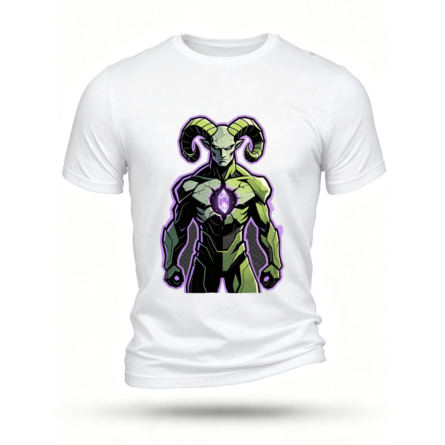 White T-shirt, front print