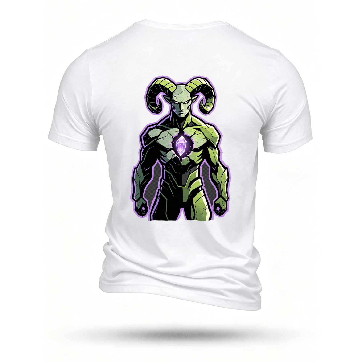 White T-shirt, back print