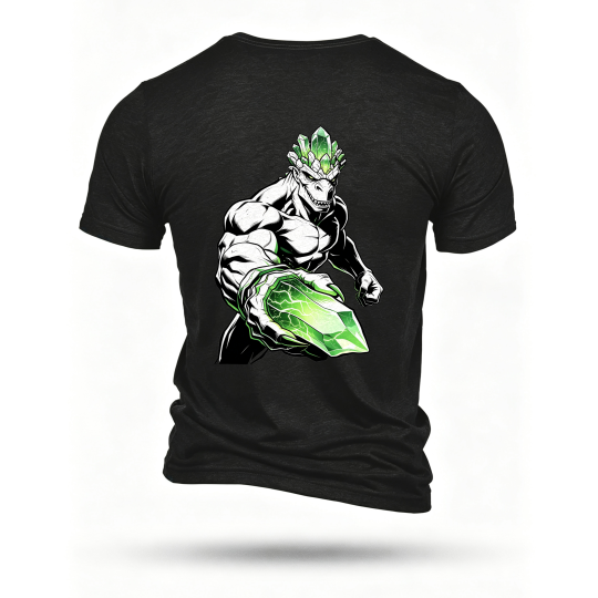Black T-shirt, back print