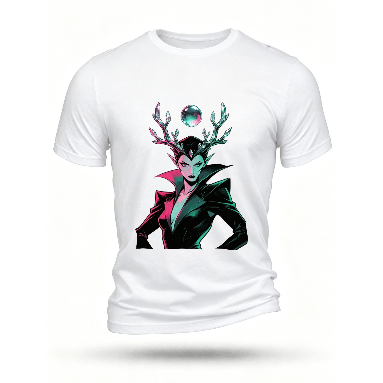 White T-shirt, front print