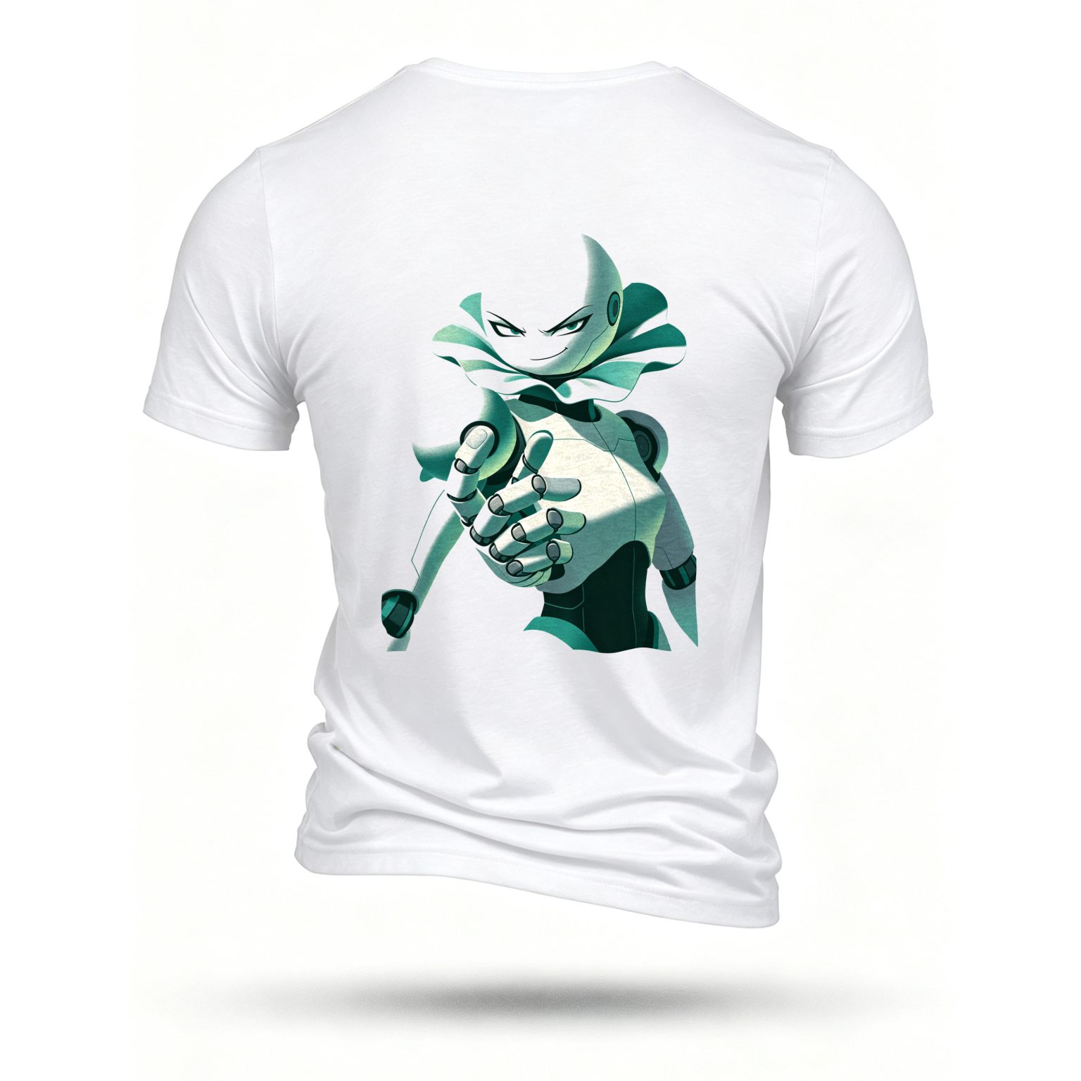 White T-shirt, back print