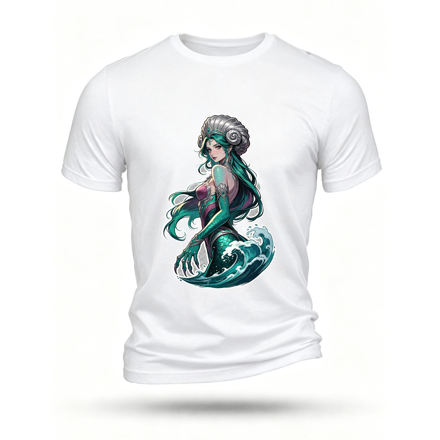 White T-shirt, front print