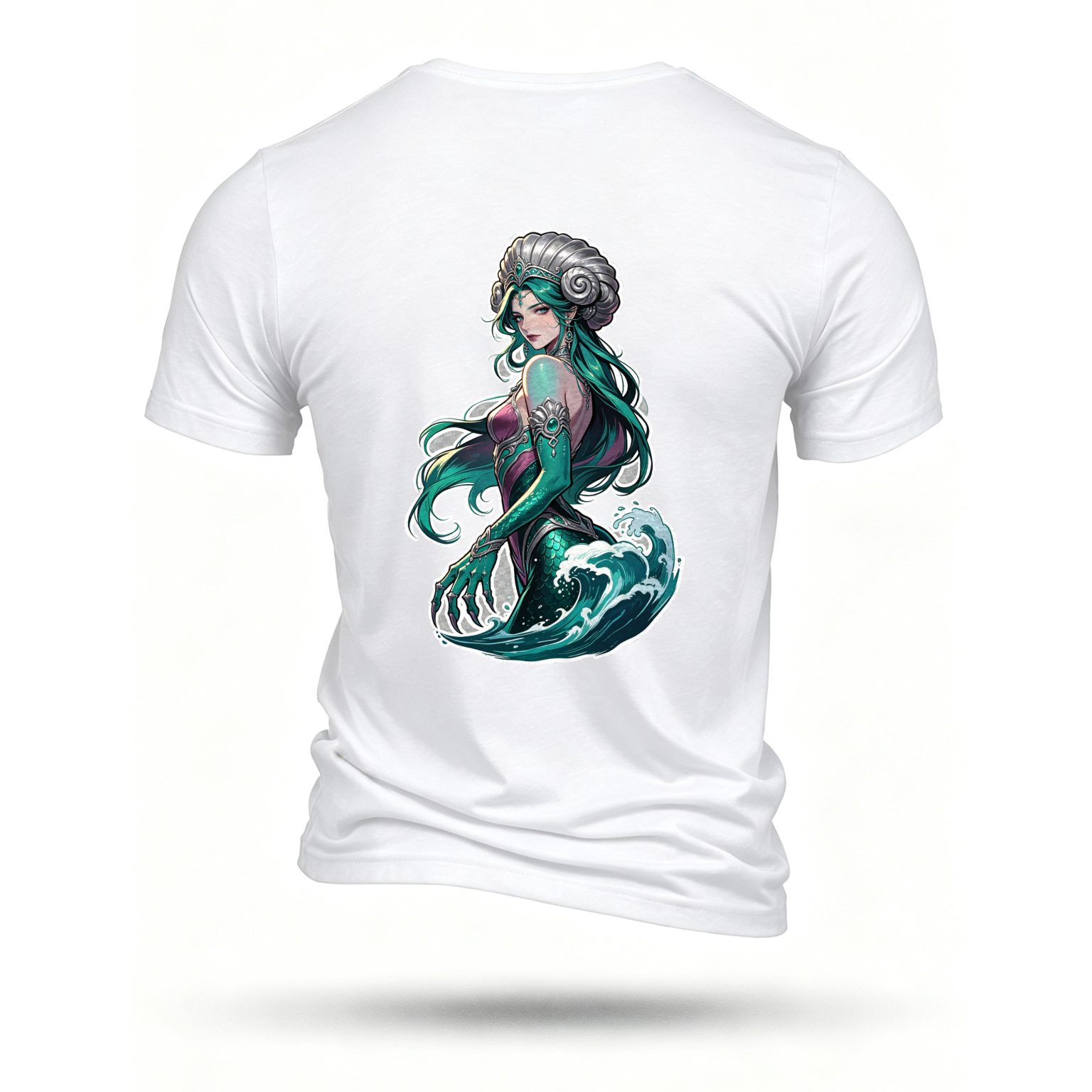 White T-shirt, back print