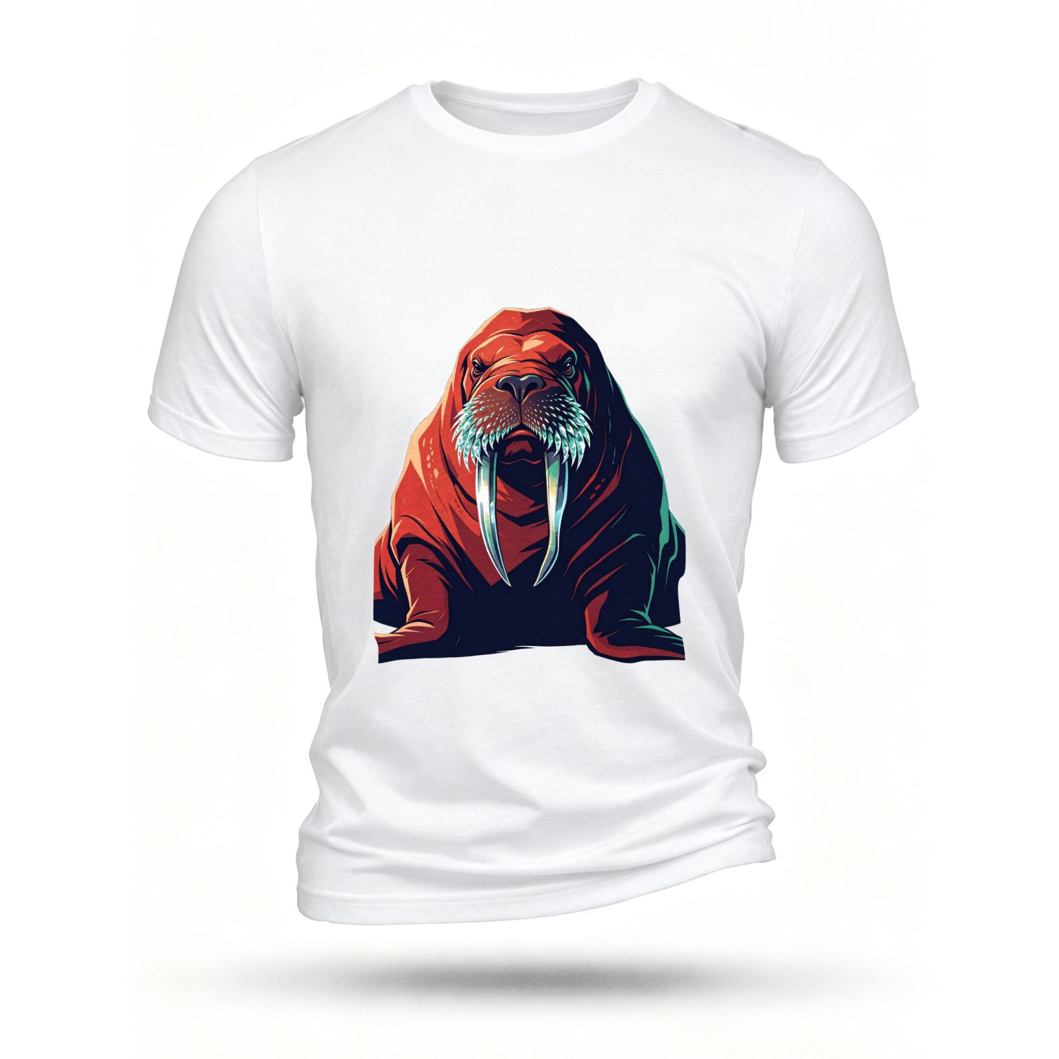 White T-shirt, front print