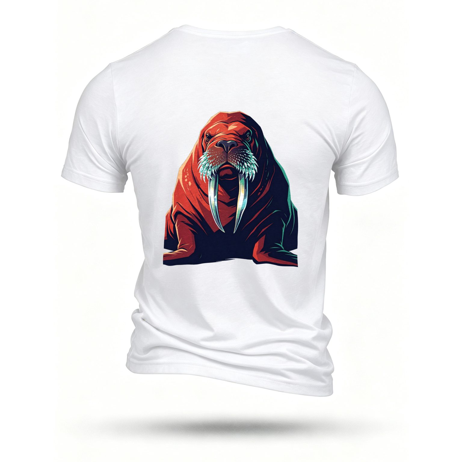 White T-shirt, back print