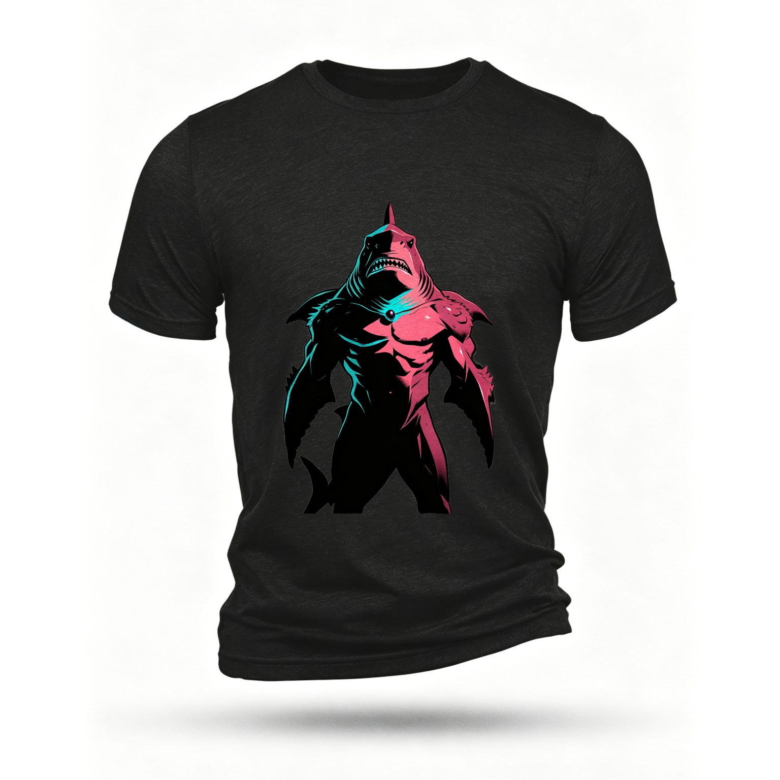 Black T-shirt, front print