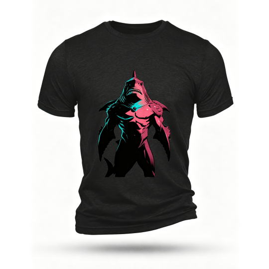 Black T-shirt, front print