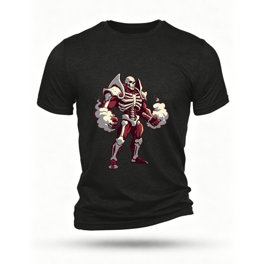 Black T-shirt, front print