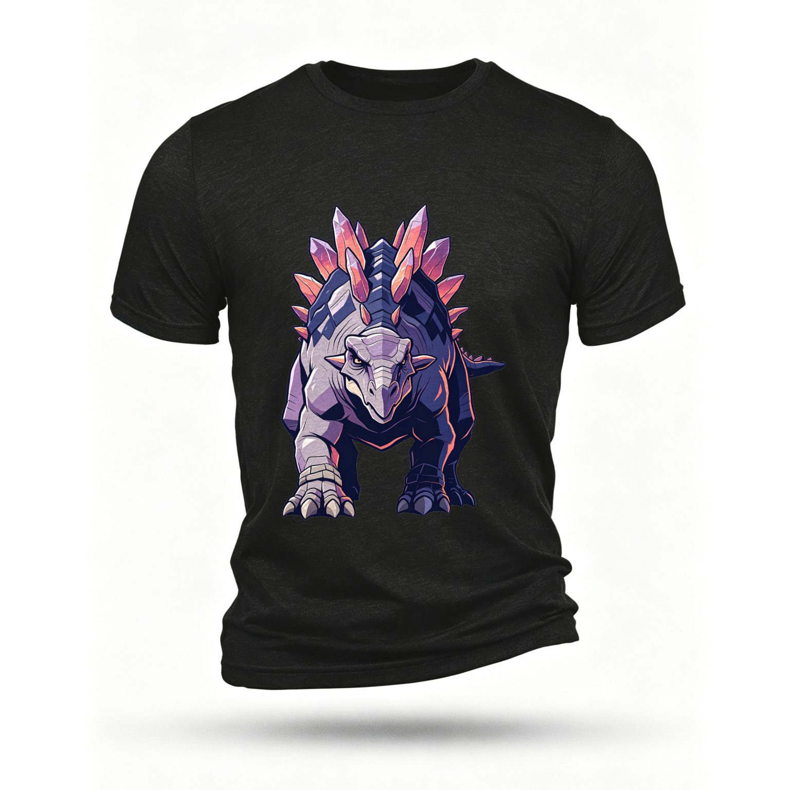 Black T-shirt, front print